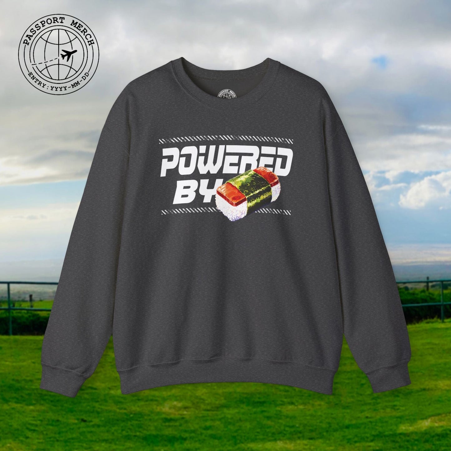 Powered By Musubi, Hawaii Crewneck