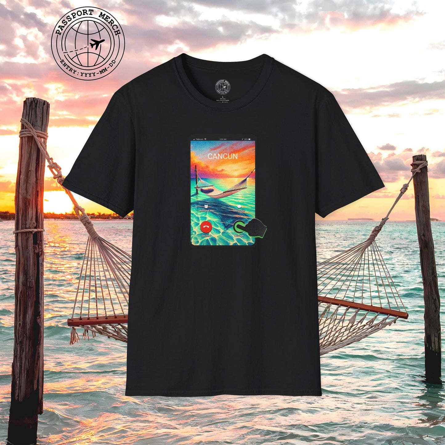 Cancun is calling. Accept. Mexico T-Shirt