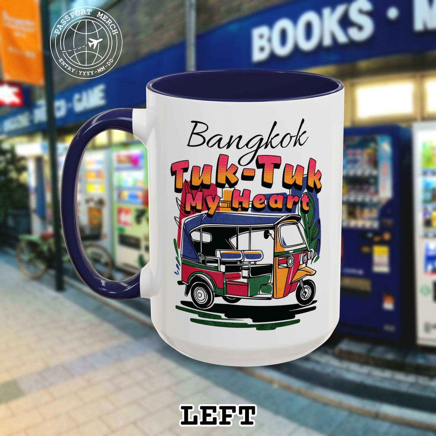 Bangkok Tuk-Tuk My Heart Thailand 15oz Mug