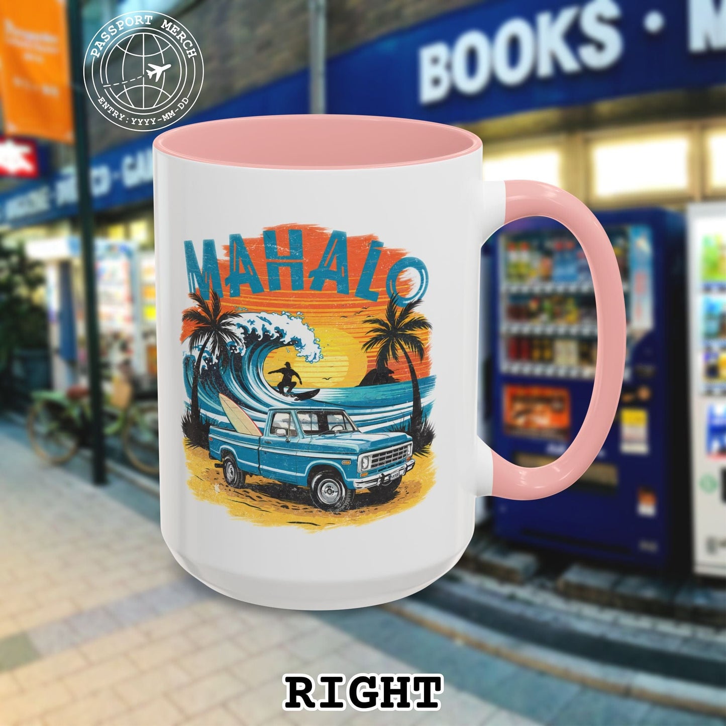 Retro Truck Hawaii Mahalo 15oz Mug