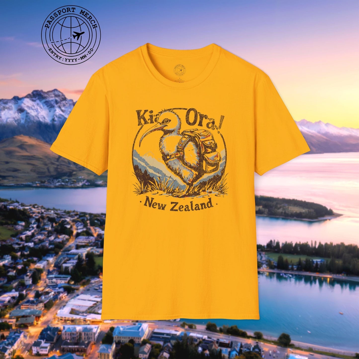 Kia Ora Kiwi, New Zealand T-Shirt