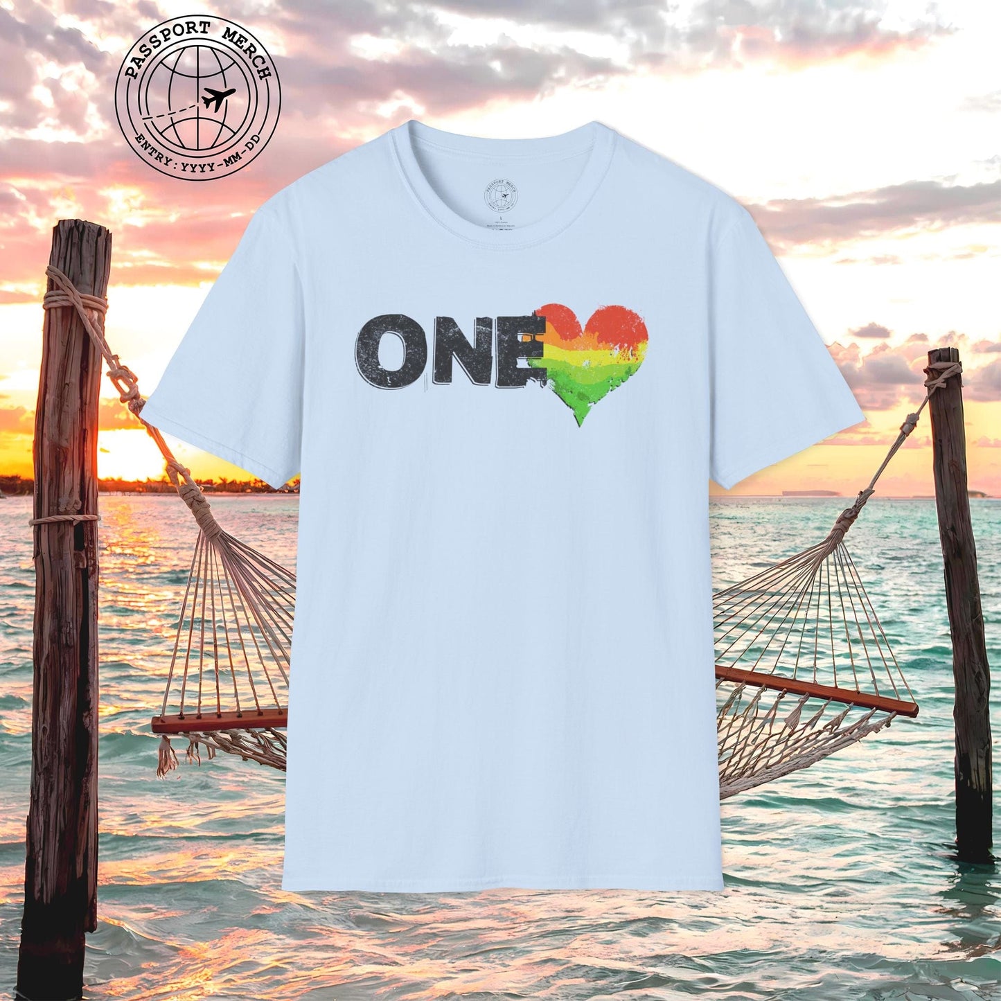 One Heart, Jamaican Reggae T-Shirt