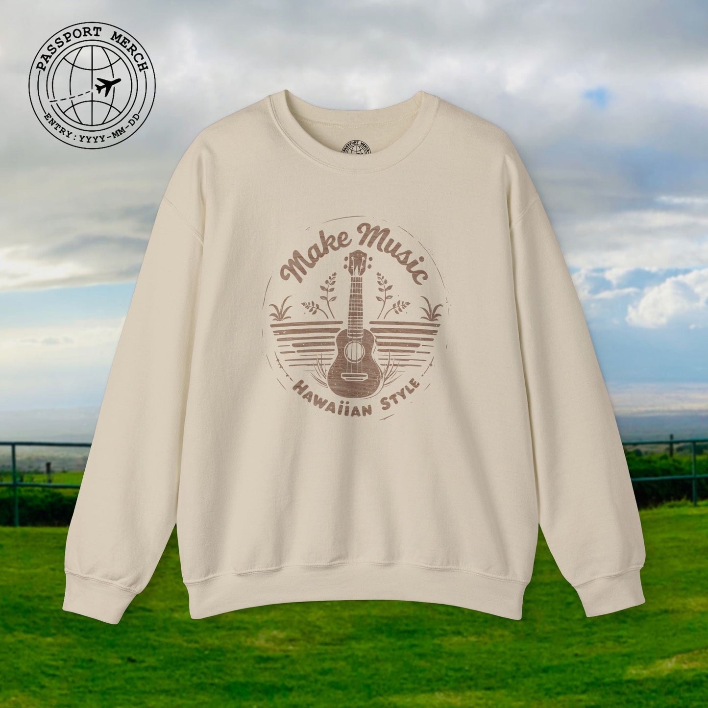 Make Music Hawaiian Style Crewneck