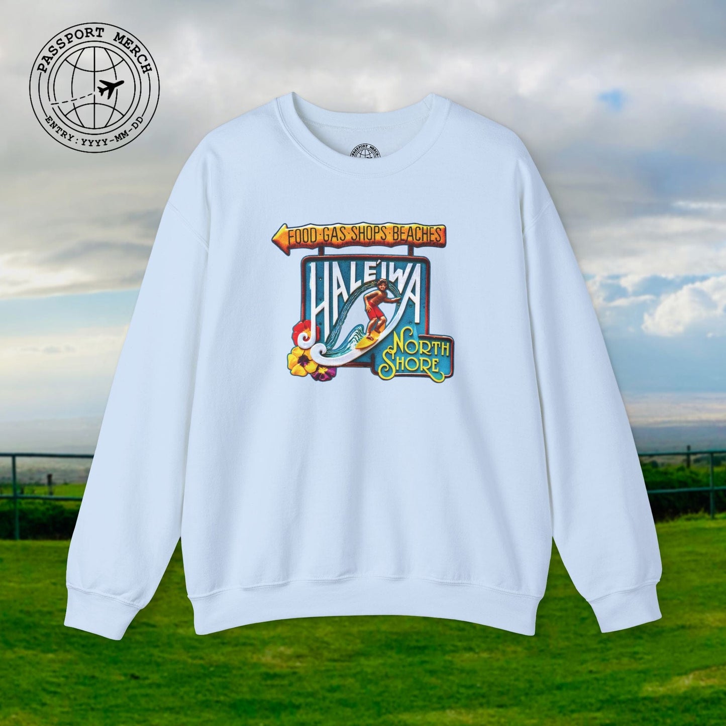 Signs of Wanderlust, Hale'iwa (North) Oahu, Hawaii Crewneck