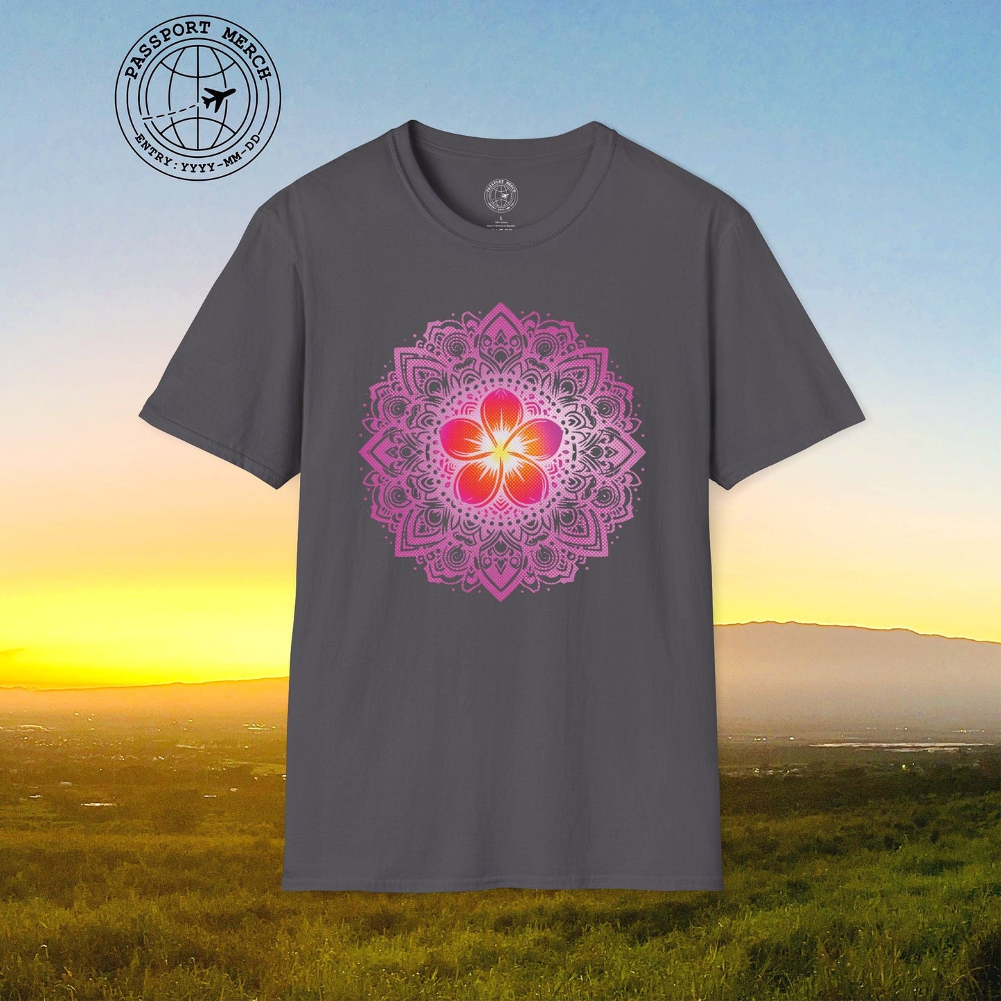 Hawaiian Plumeria Mandala T-Shirt