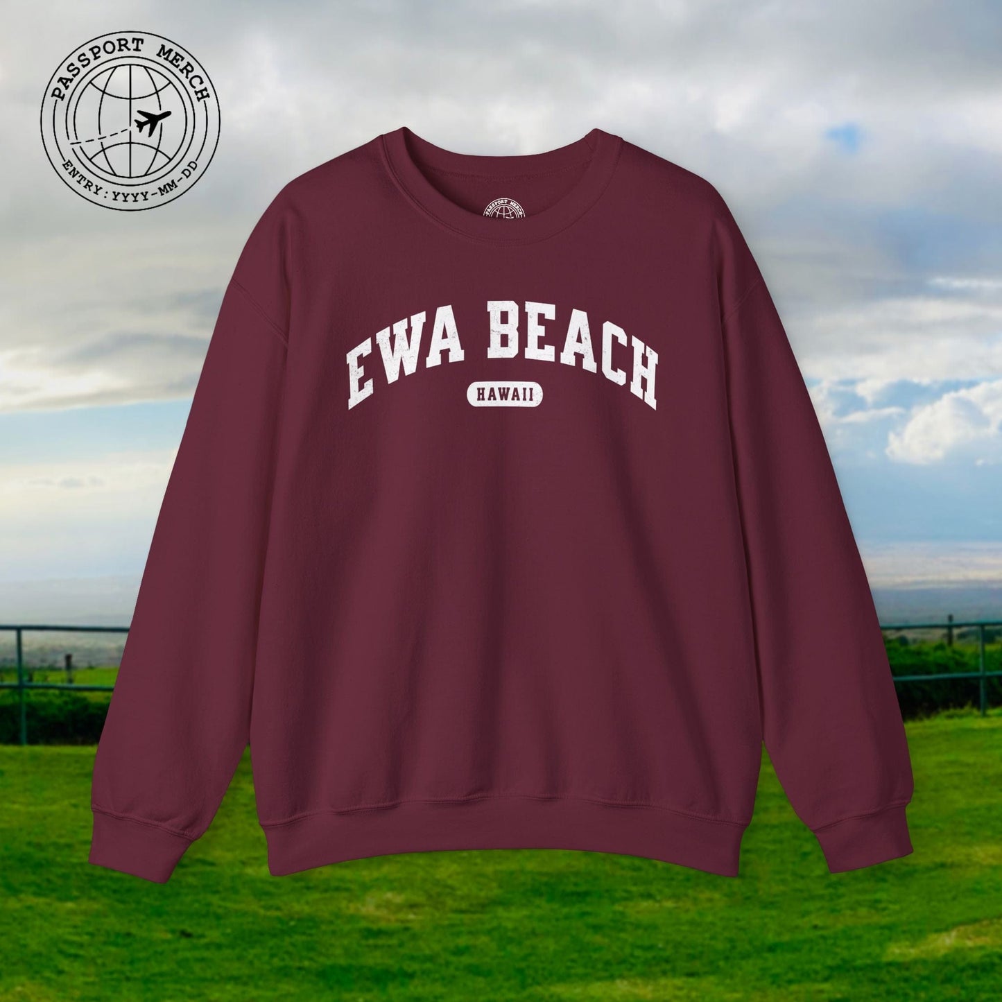 Classic Athletic, Ewa Beach, Hawaii (Fan Service) Crewneck