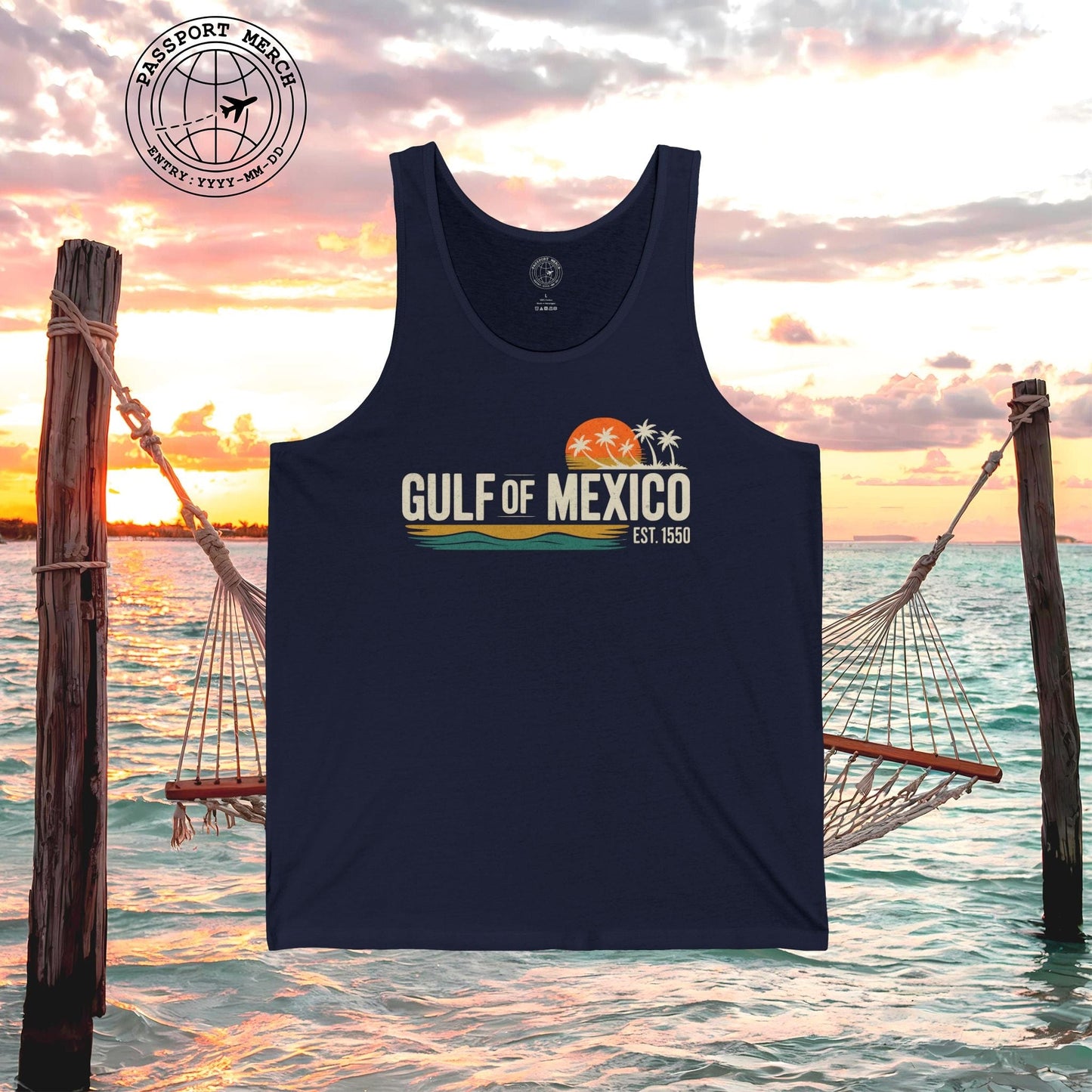 Vintage Retro Gulf of Mexico Tank Top