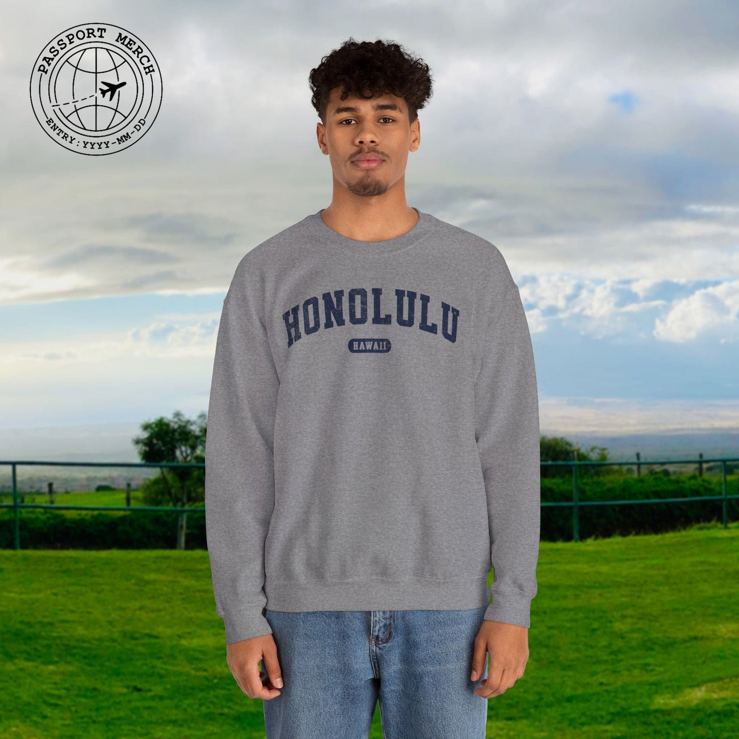 Classic Athletic, Honolulu, Hawaii (Fan Service) Crewneck