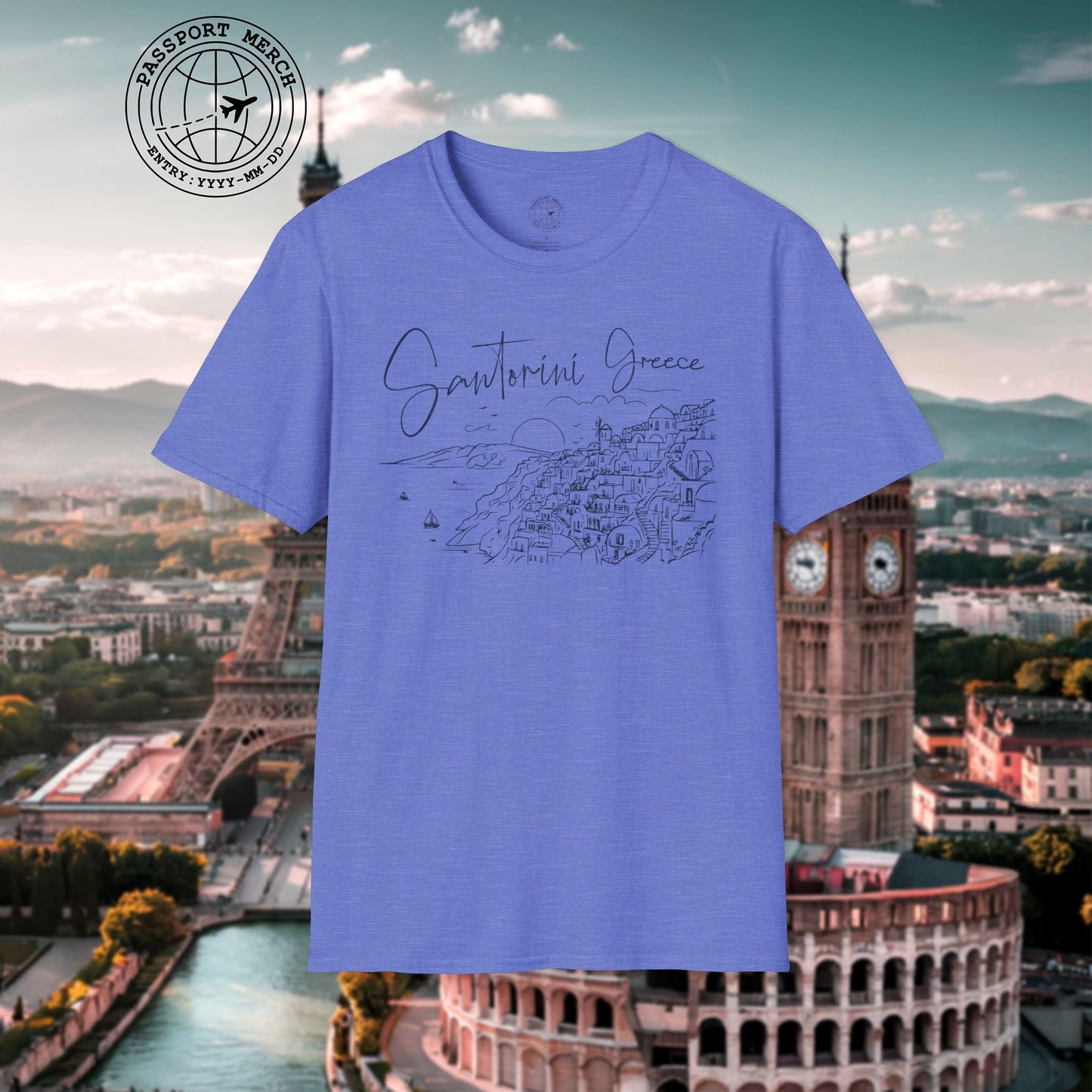 Santorini Dreaming Greece T-Shirt