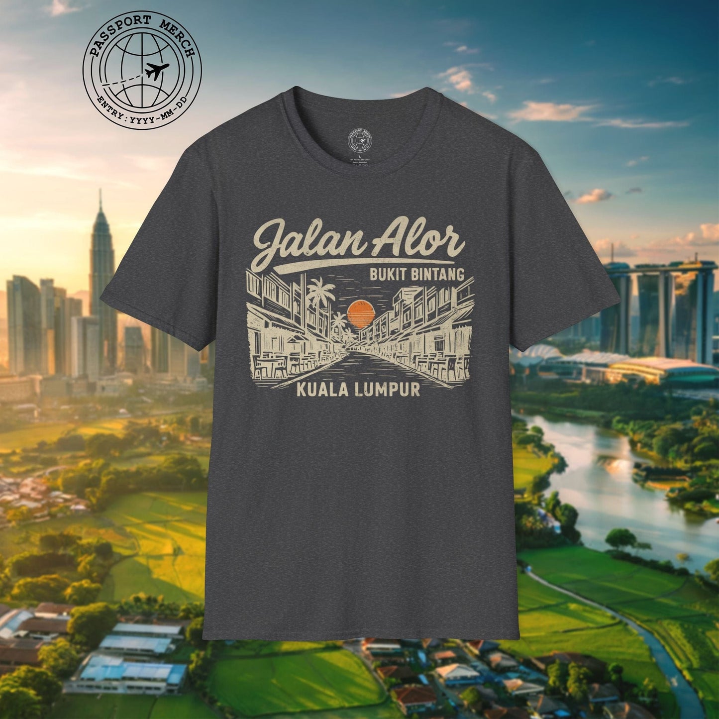 Jalan Alor Kuala Lumpur Malaysia (Vintage Urban) T-Shirt