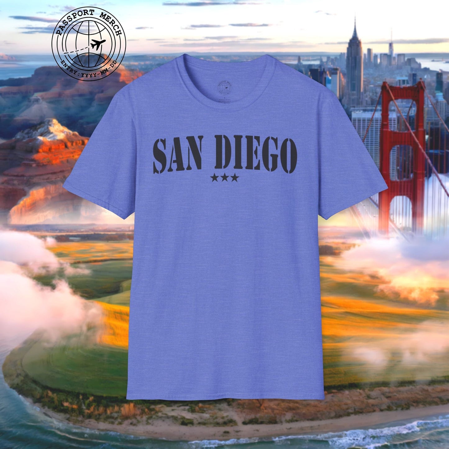 Classic Military, San Diego, California T-Shirt