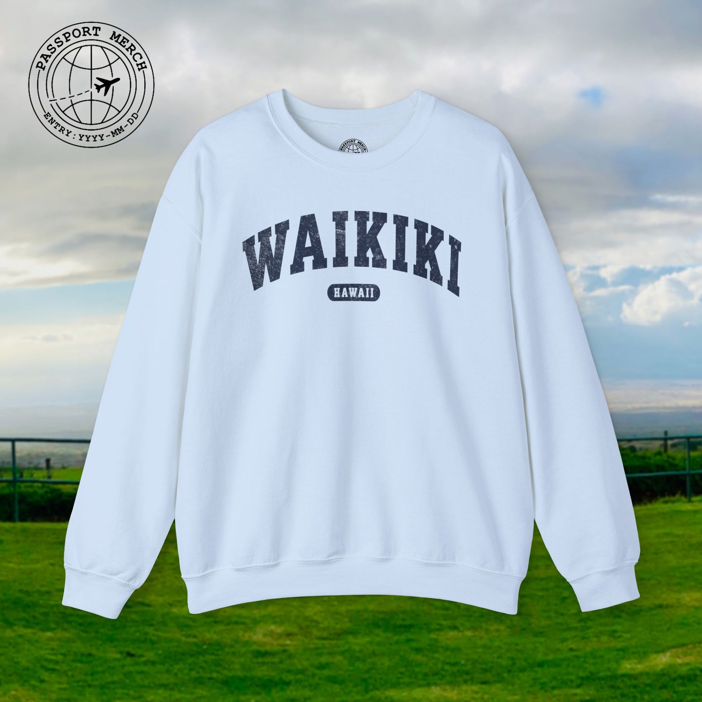 Classic Athletic (Bucket List Edition), Waikiki, Hawaii Crewneck