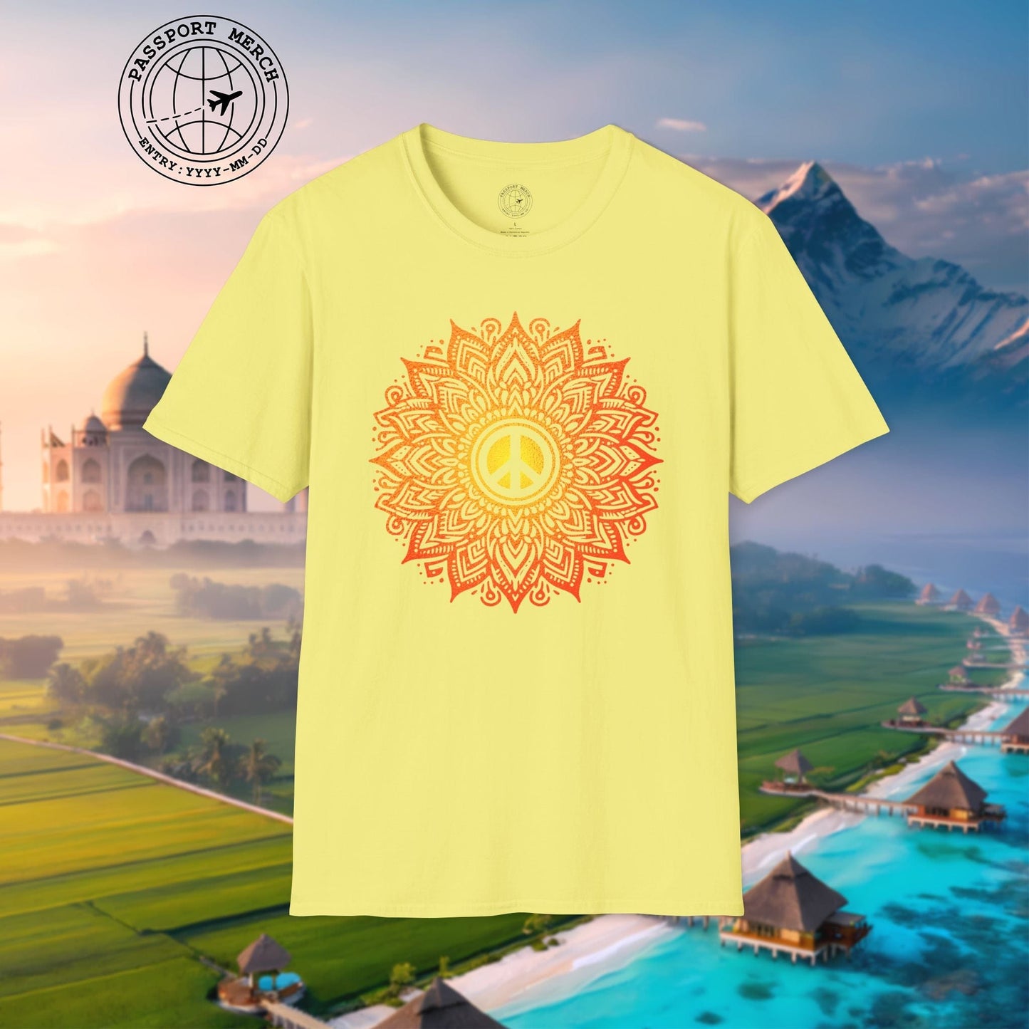 Peace Mandala India T-Shirt