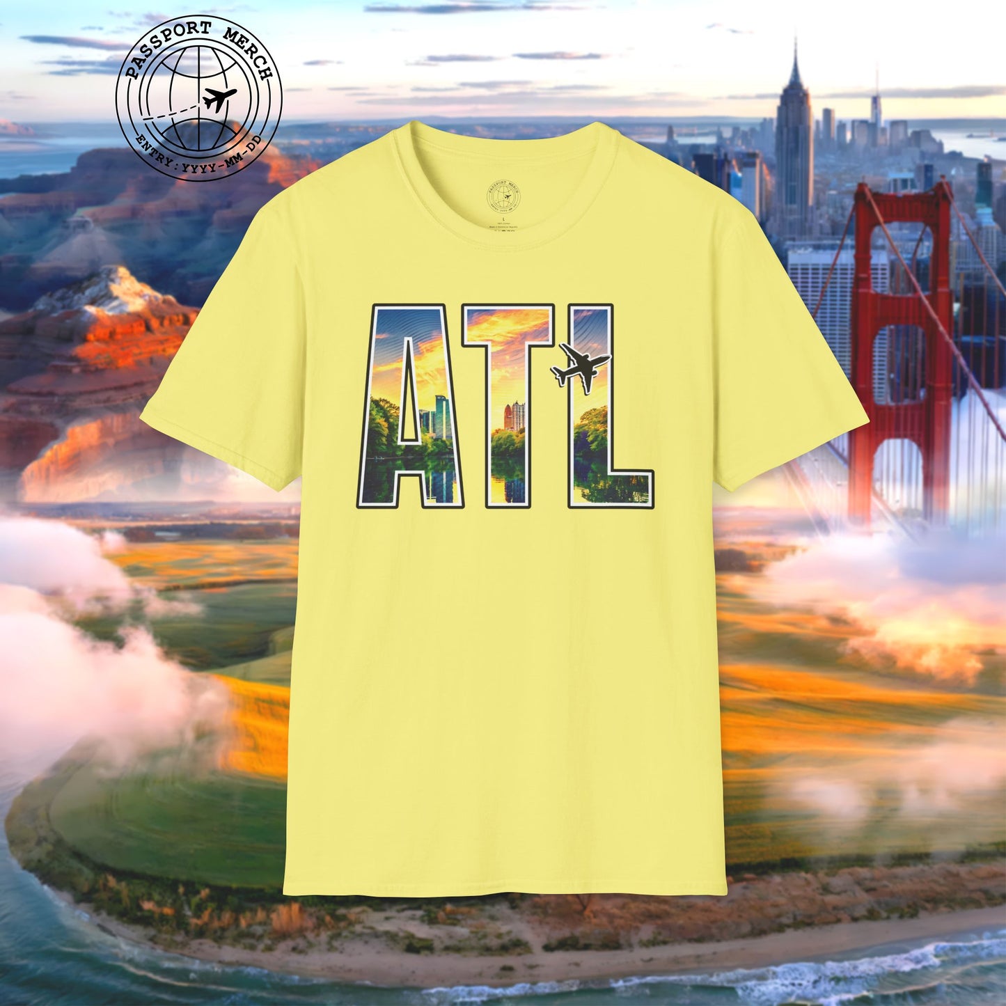 Airport Window Atlanta Georgia ATL T-Shirt