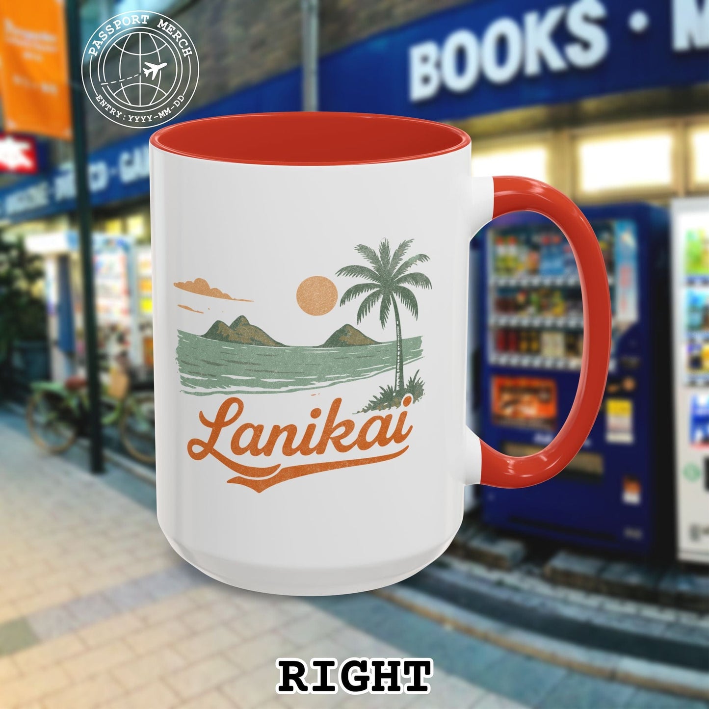 Vintage Lanikai, Oahu, Hawaii 15oz Mug