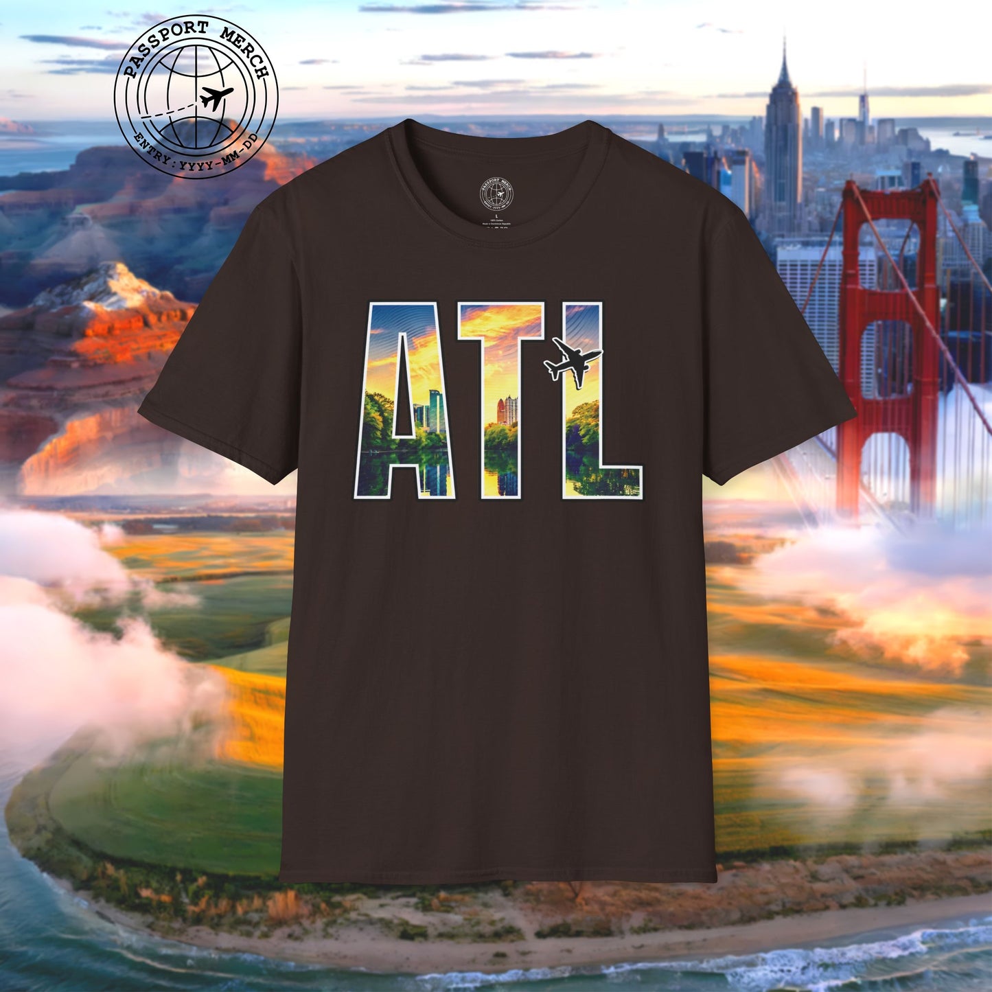 Airport Window Atlanta Georgia ATL T-Shirt