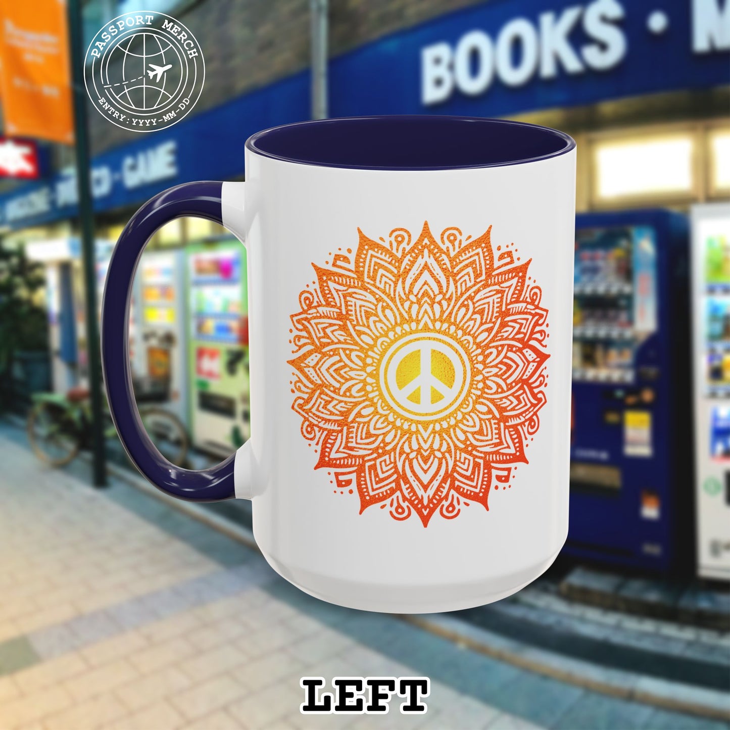 Peace Mandala India 15oz Mug