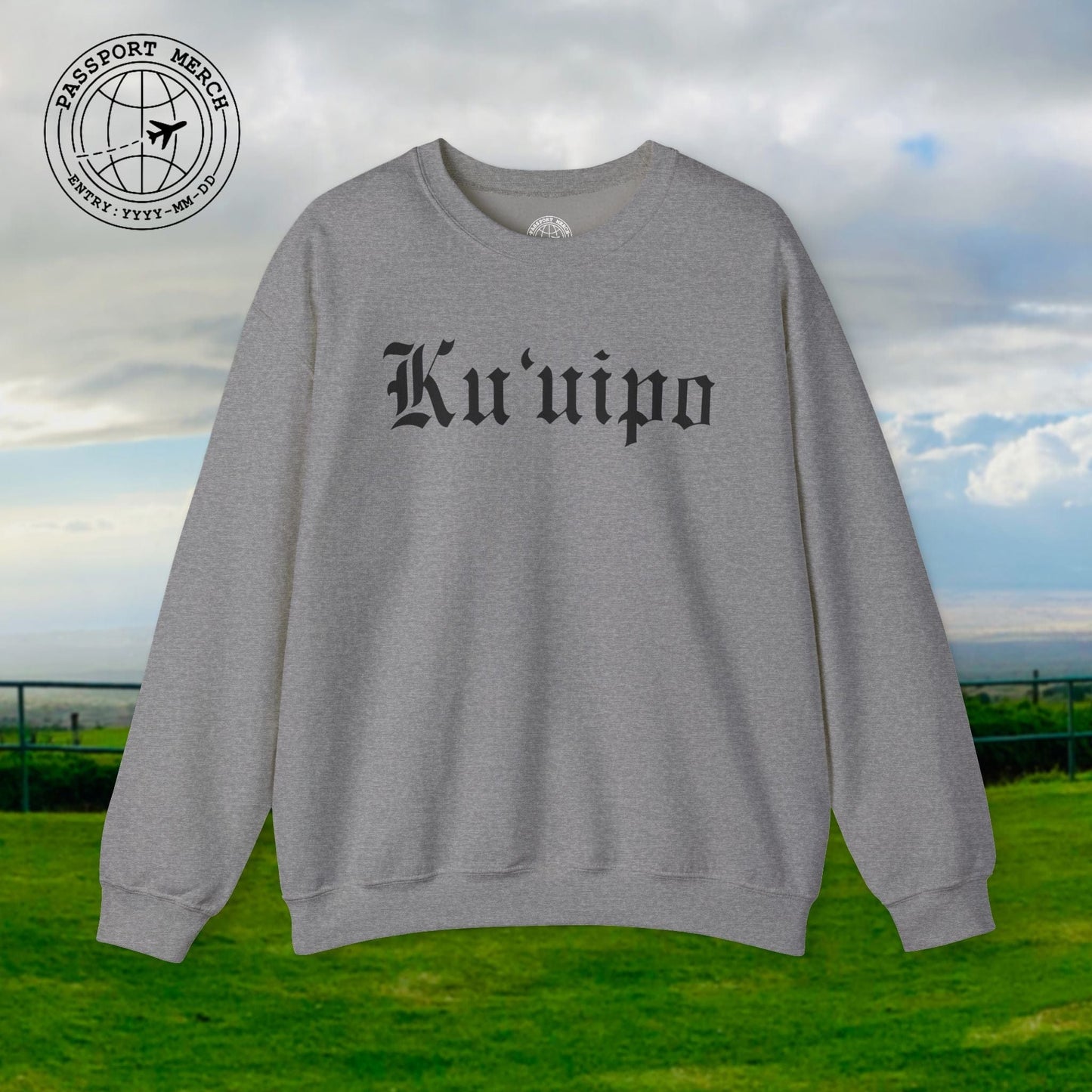 Black and White Ku'uipo (Hawaiian Jewelry Style) Crewneck