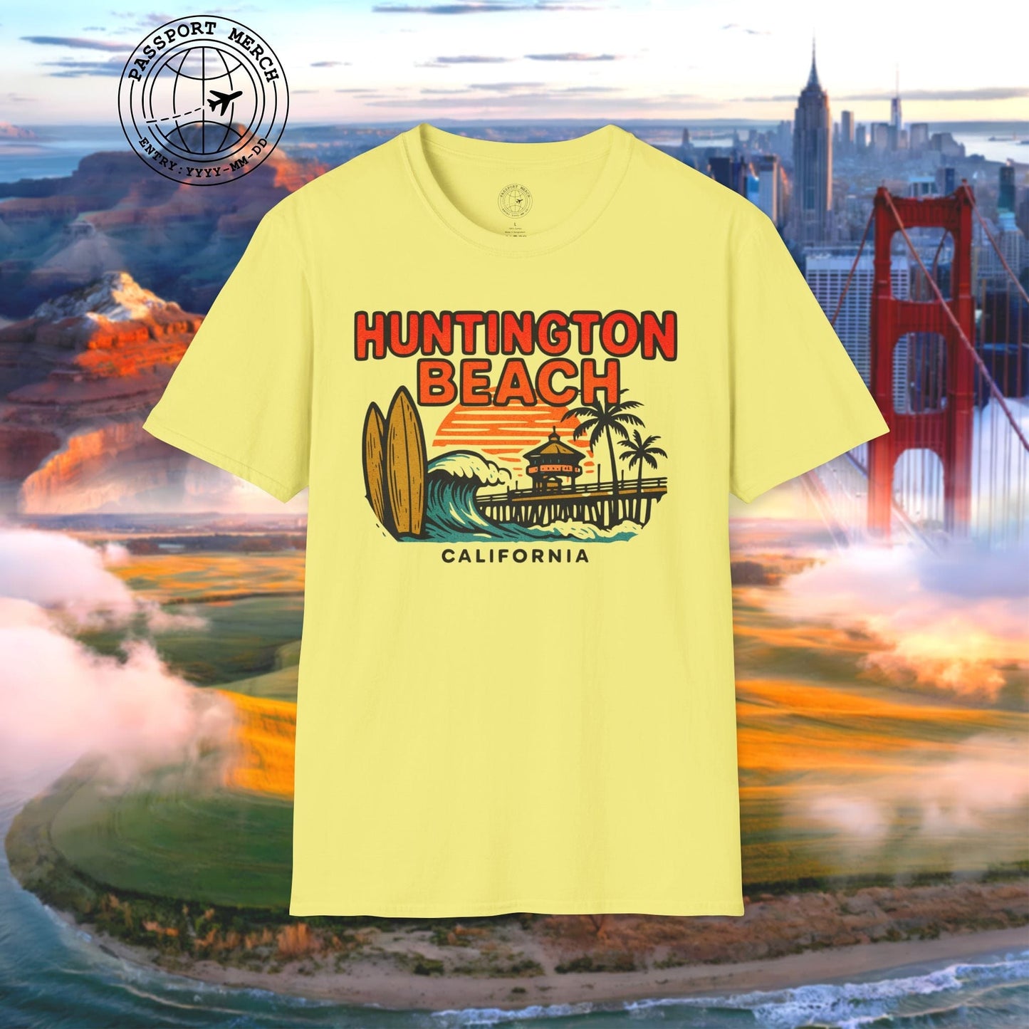 Huntington Beach, California - 80's Vintage T-Shirt