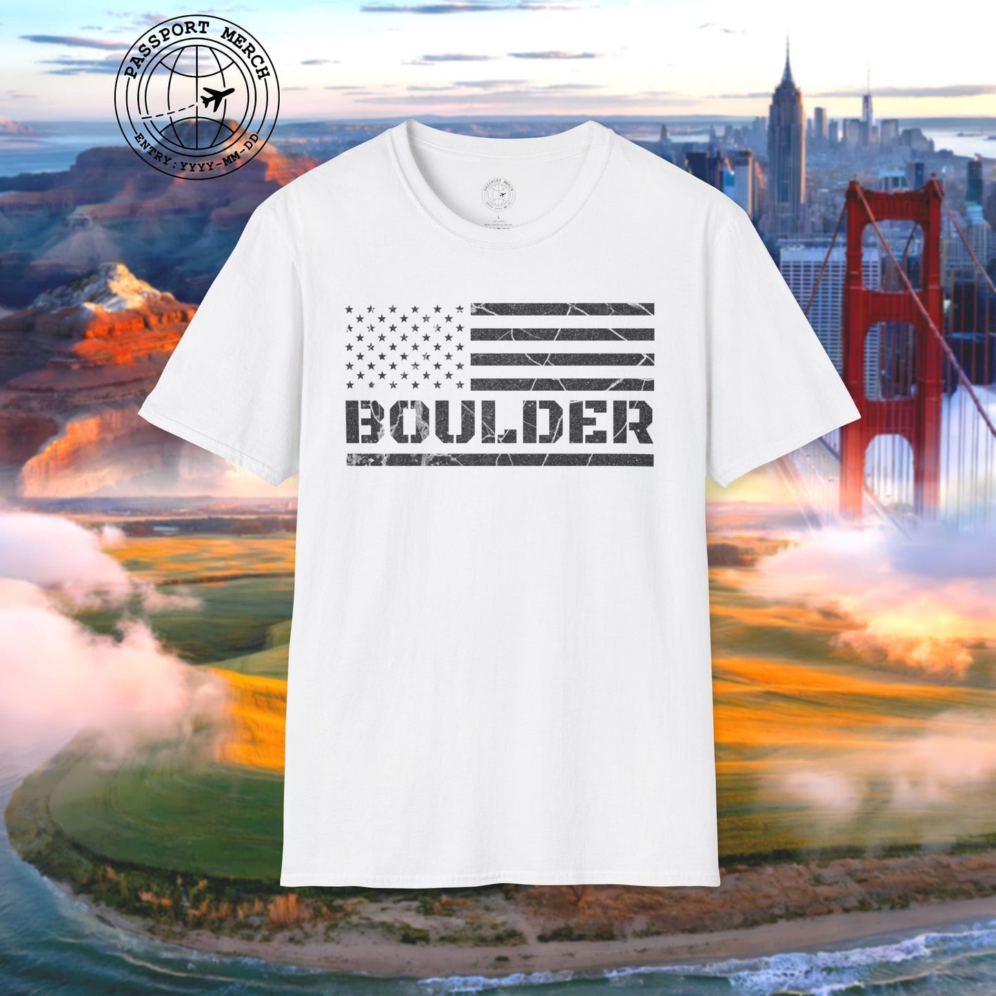 Boulder Stars & Stripes, Colorado T-Shirt