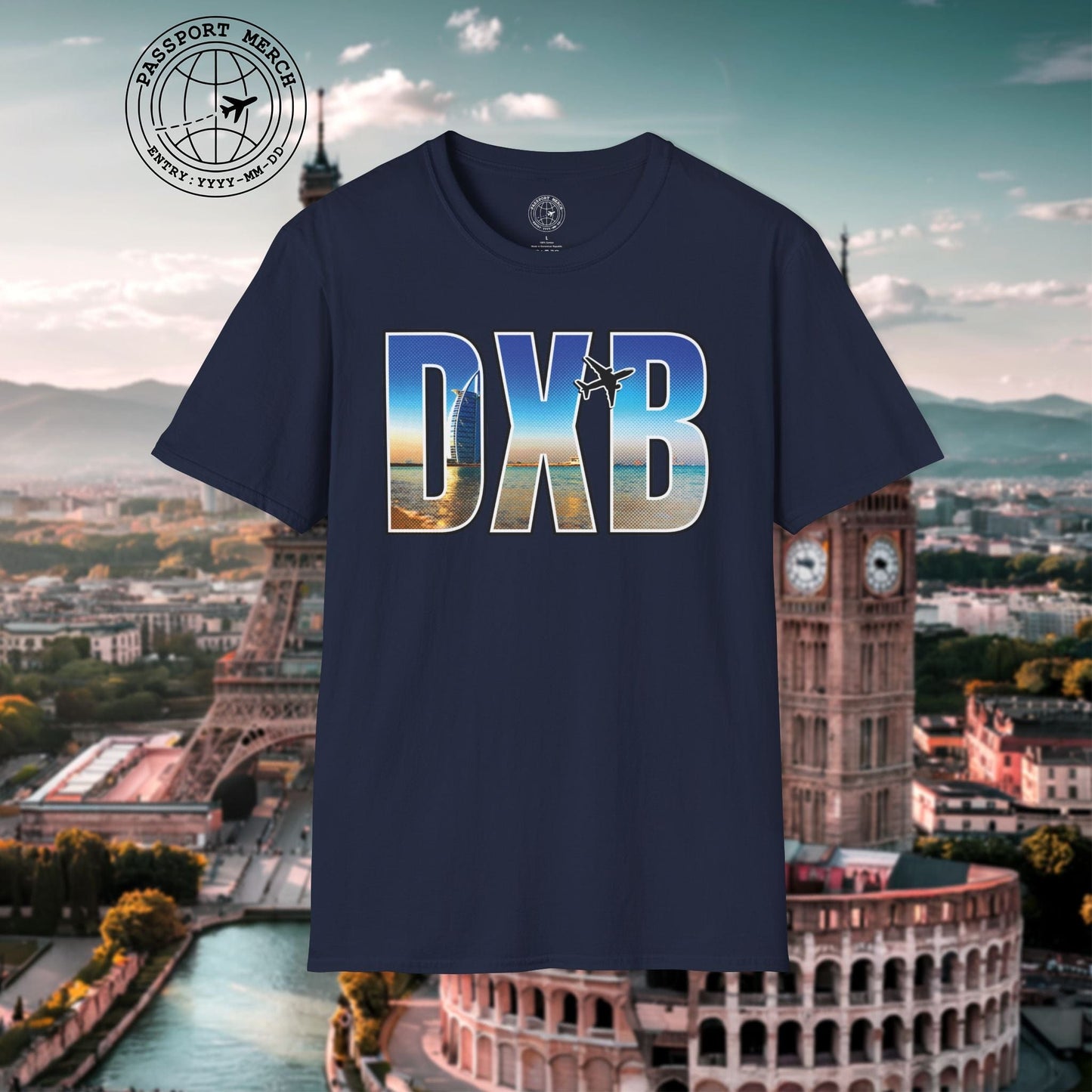 Airport Window Dubai United Arab Emirates DXB T-Shirt