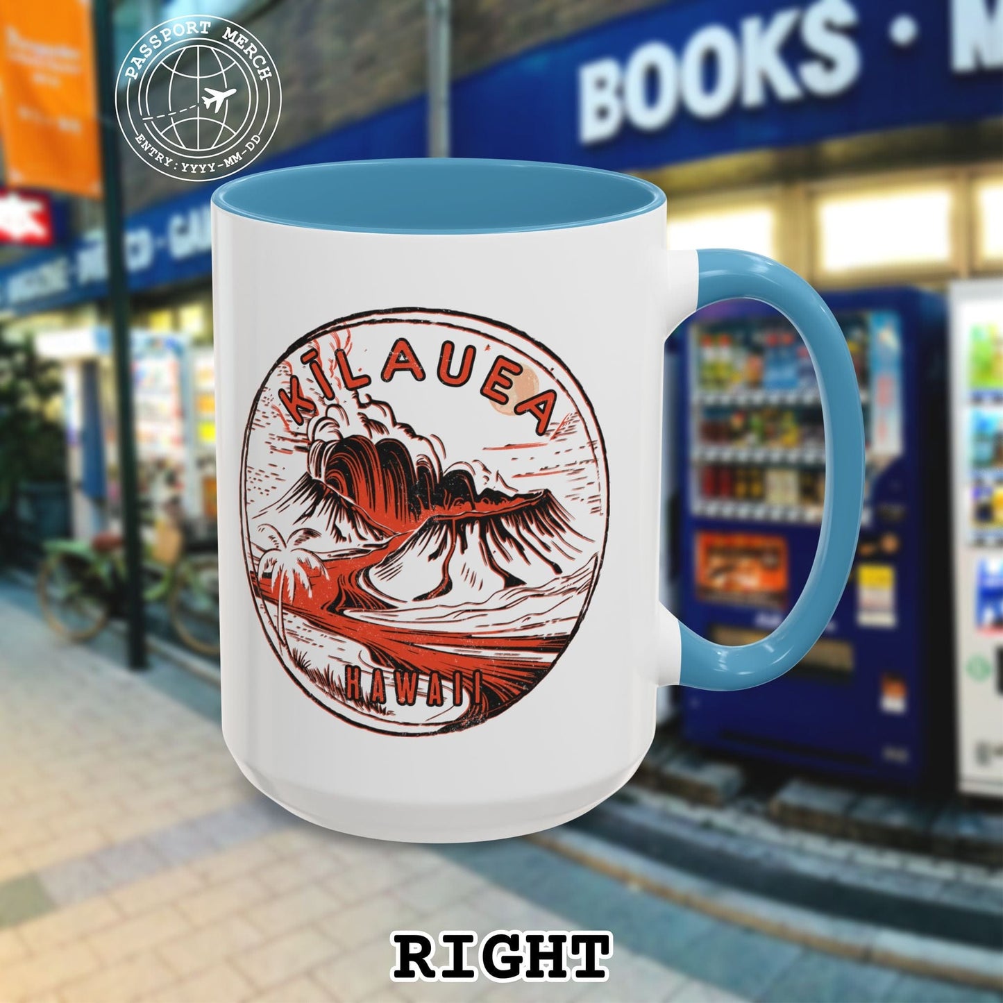 Vintage Kilauea Eruption, Hawaii 15oz Mug
