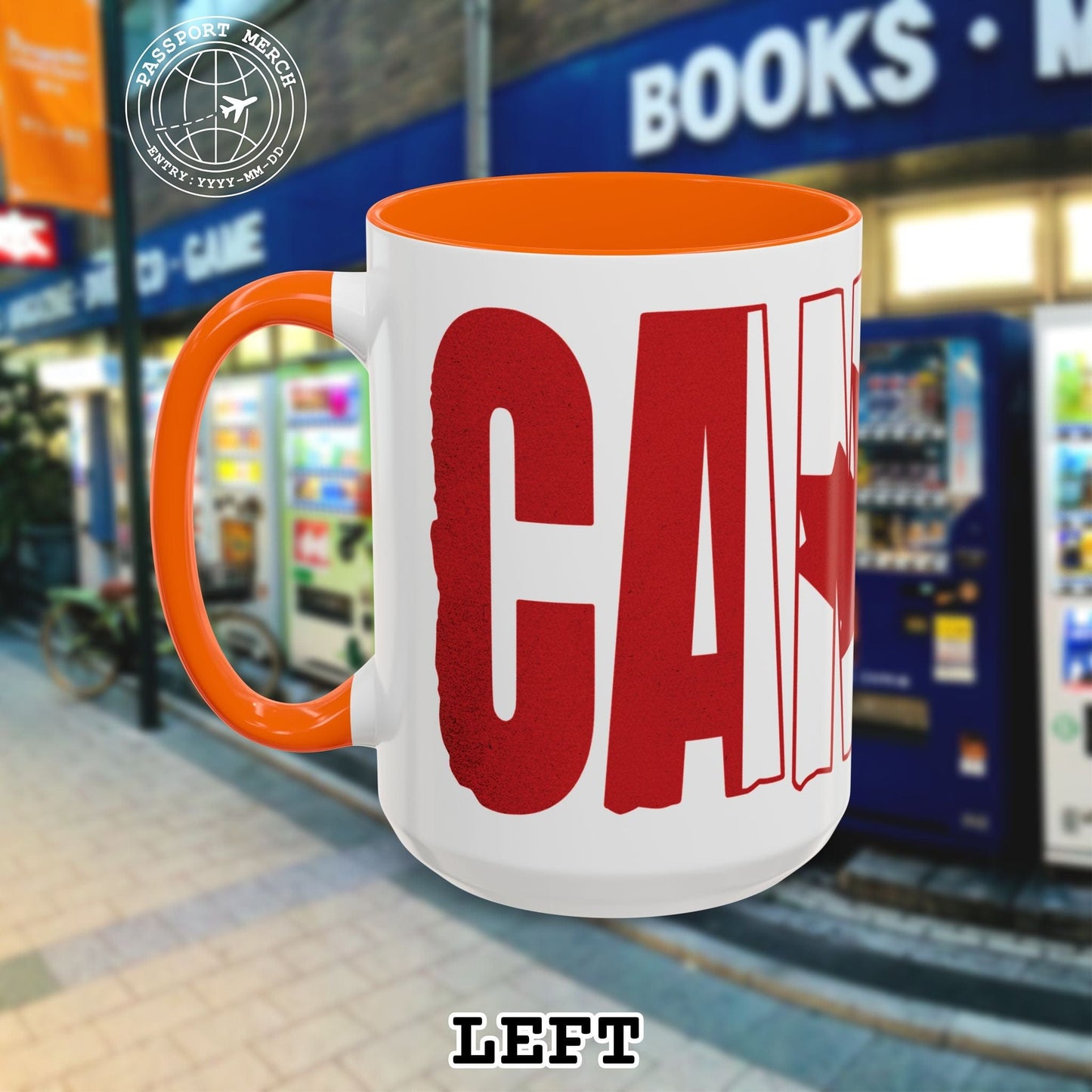 Vintage Canada Patriotism Letter Flag 15oz Mug
