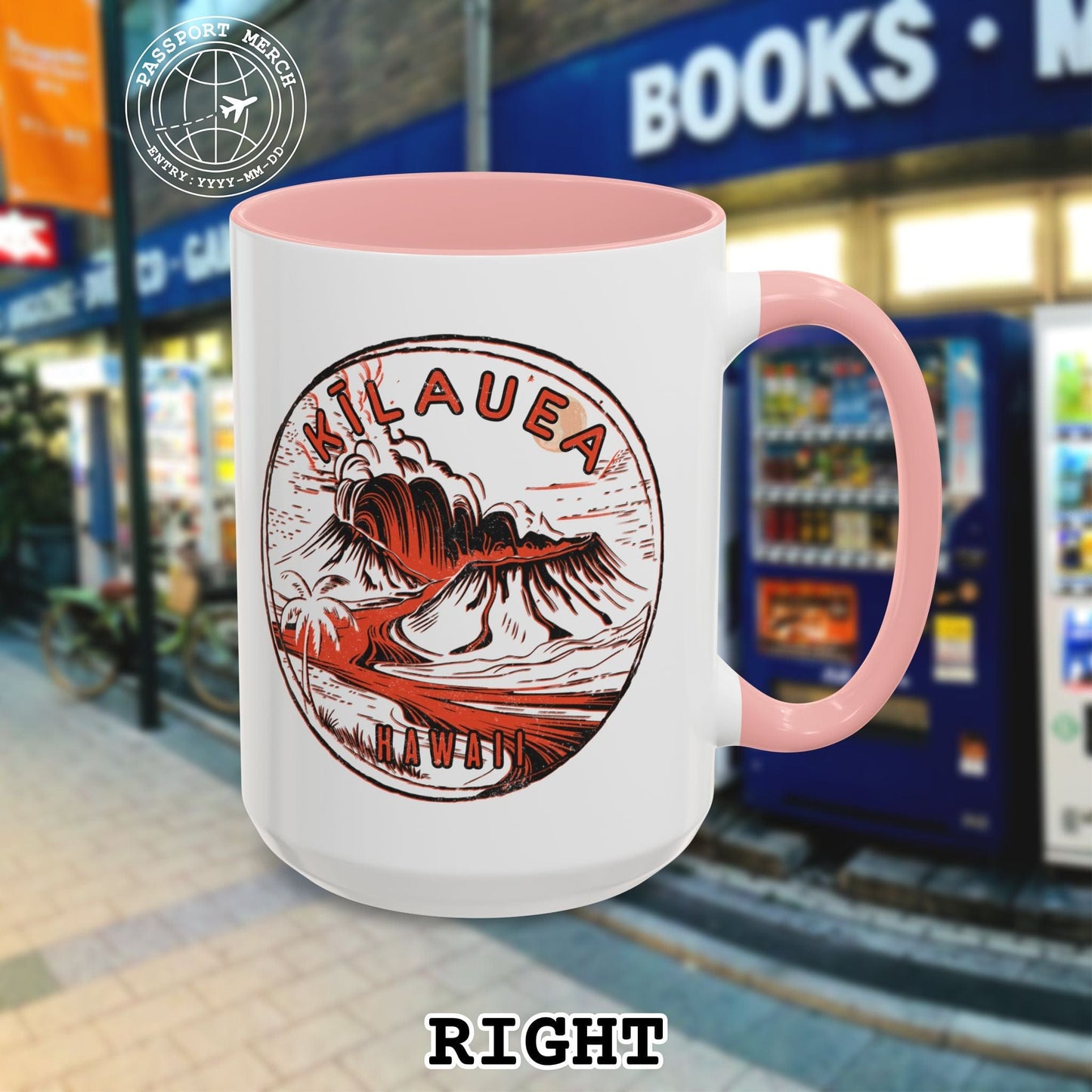 Vintage Kilauea Eruption, Hawaii 15oz Mug