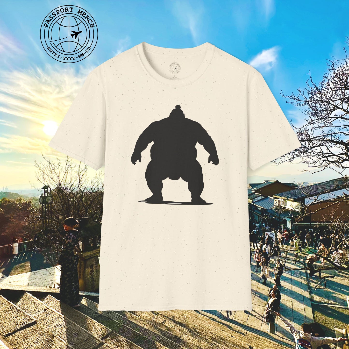 Minimalist Sumo Silhouette, Japan T-Shirt