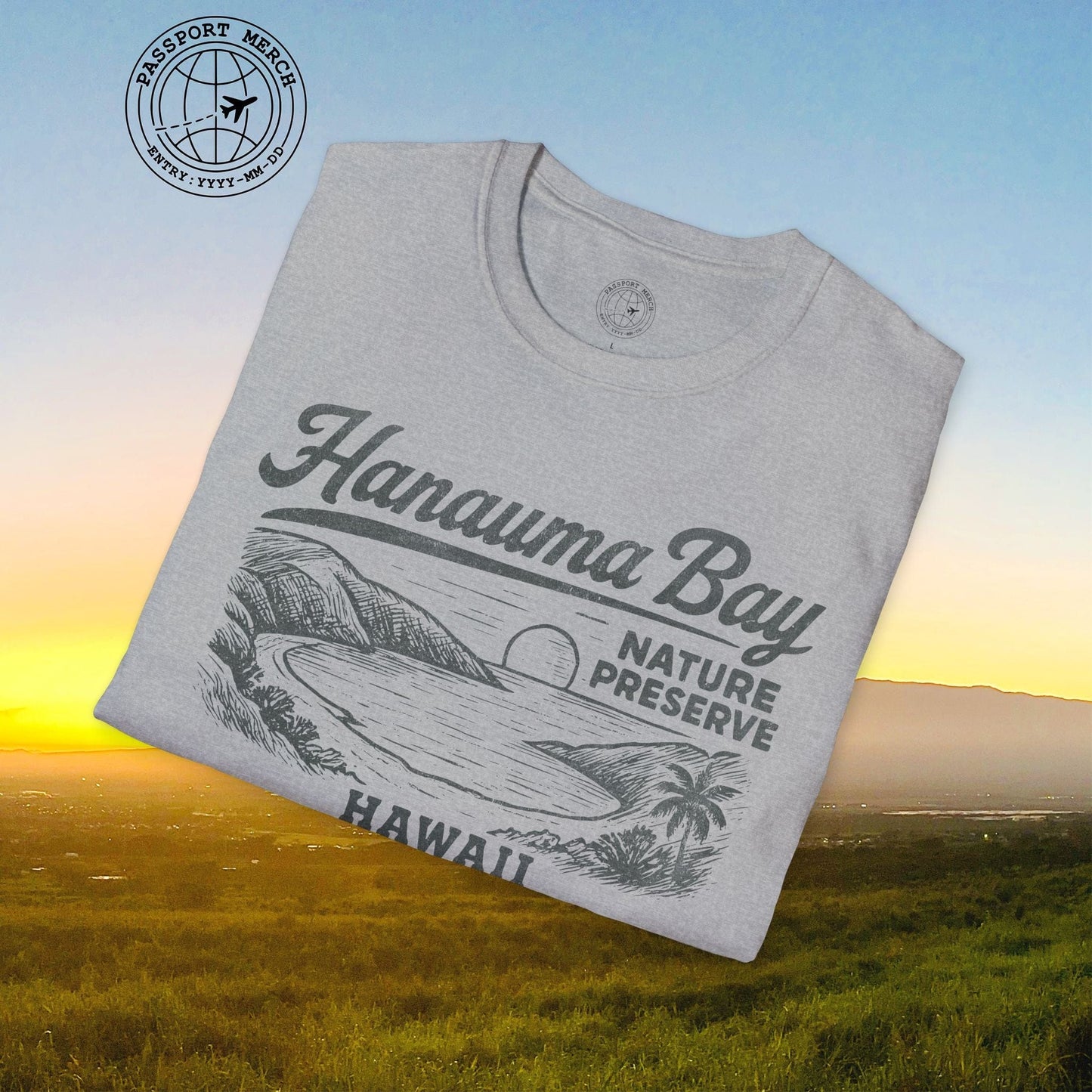 Hanauma Bay Vintage Monochrome, Hawaii T-Shirt