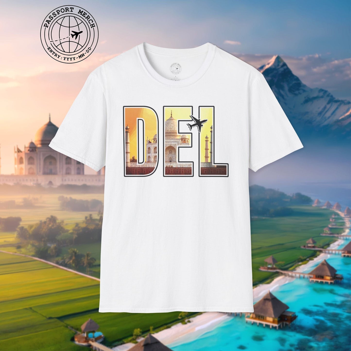 Airport Window New Delhi India DEL T-Shirt