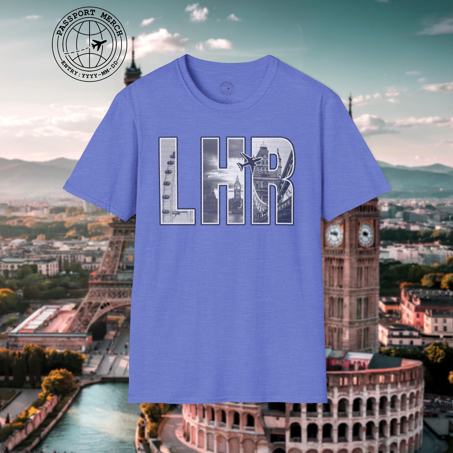 Airport Window London England UK LHR T-Shirt