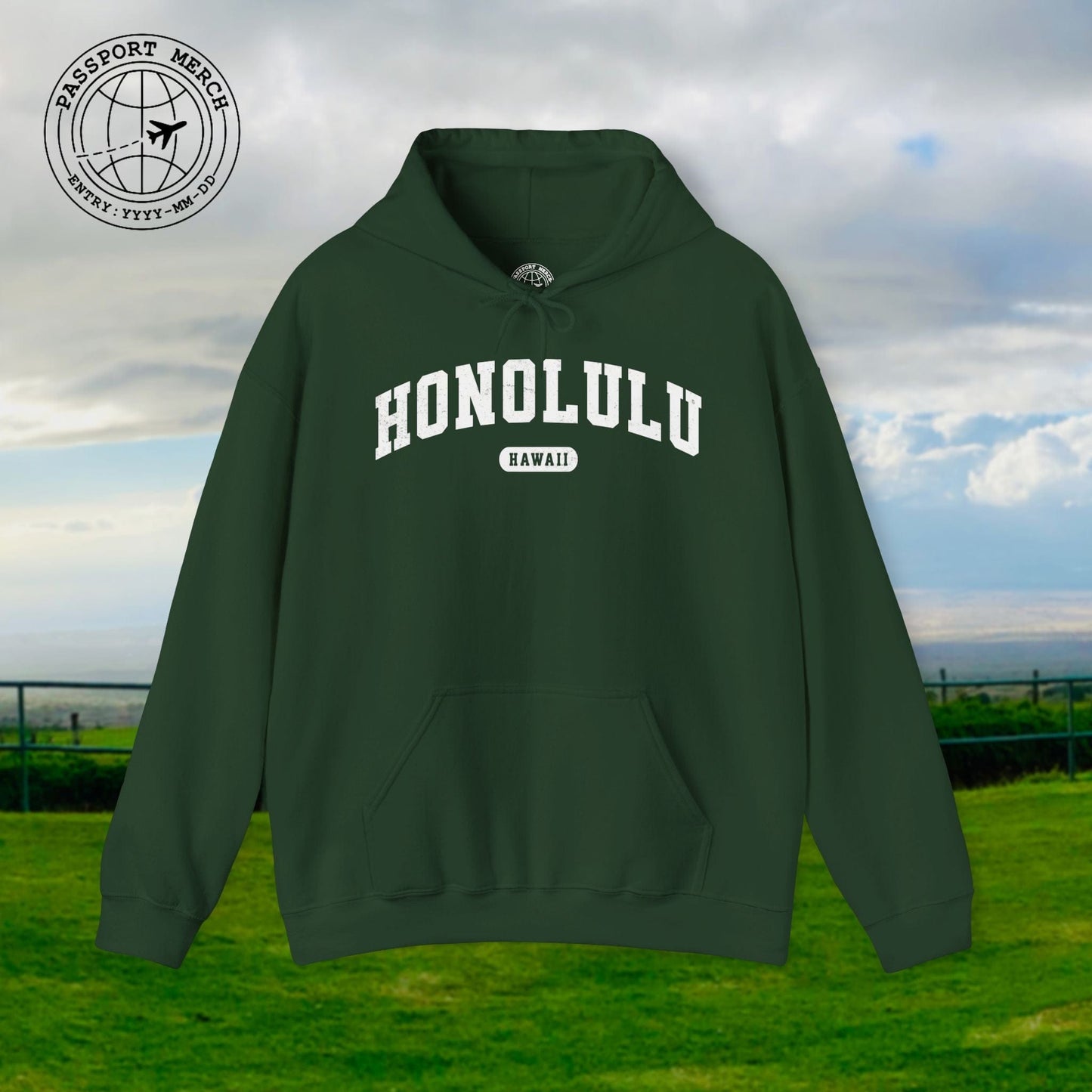 Classic Athletic, Honolulu, Hawaii (Fan Service) Hoodie