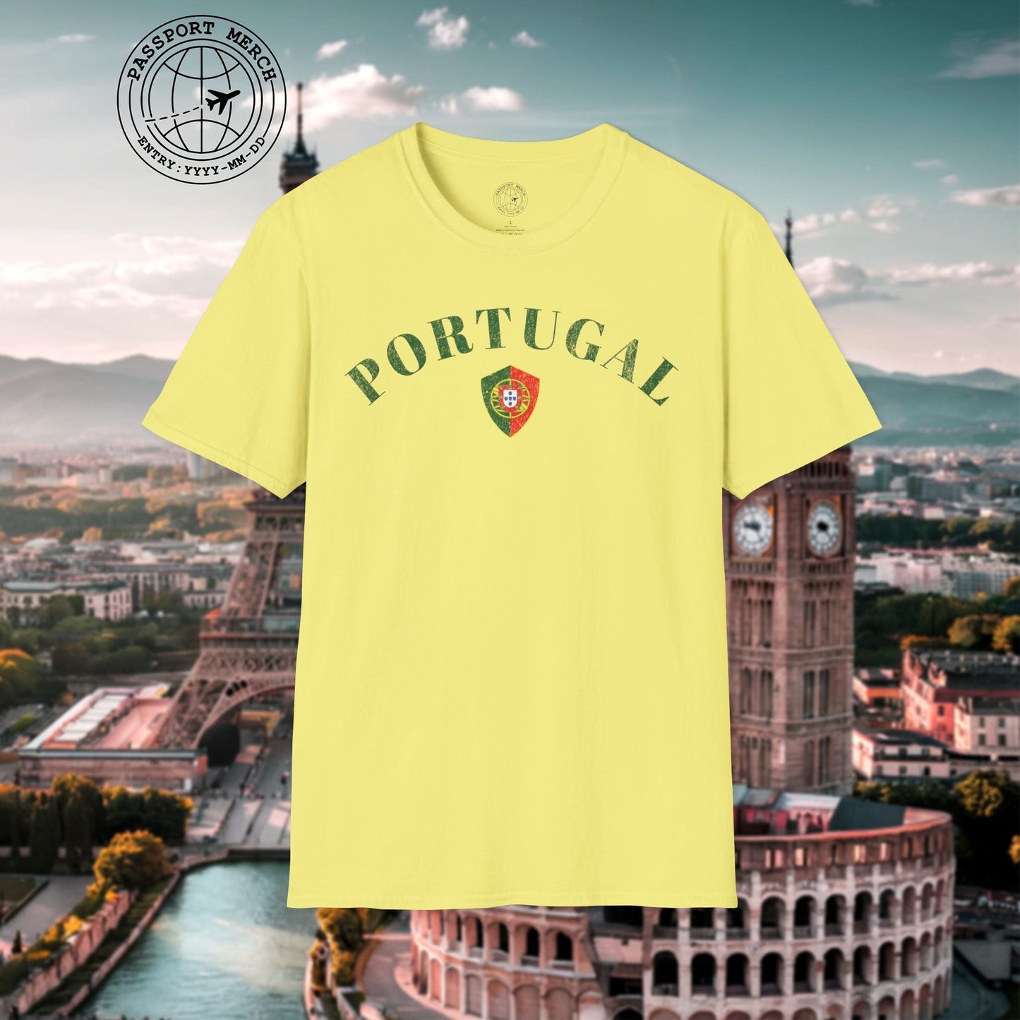 Portugal Coat of Arms Flag Shield T-Shirt