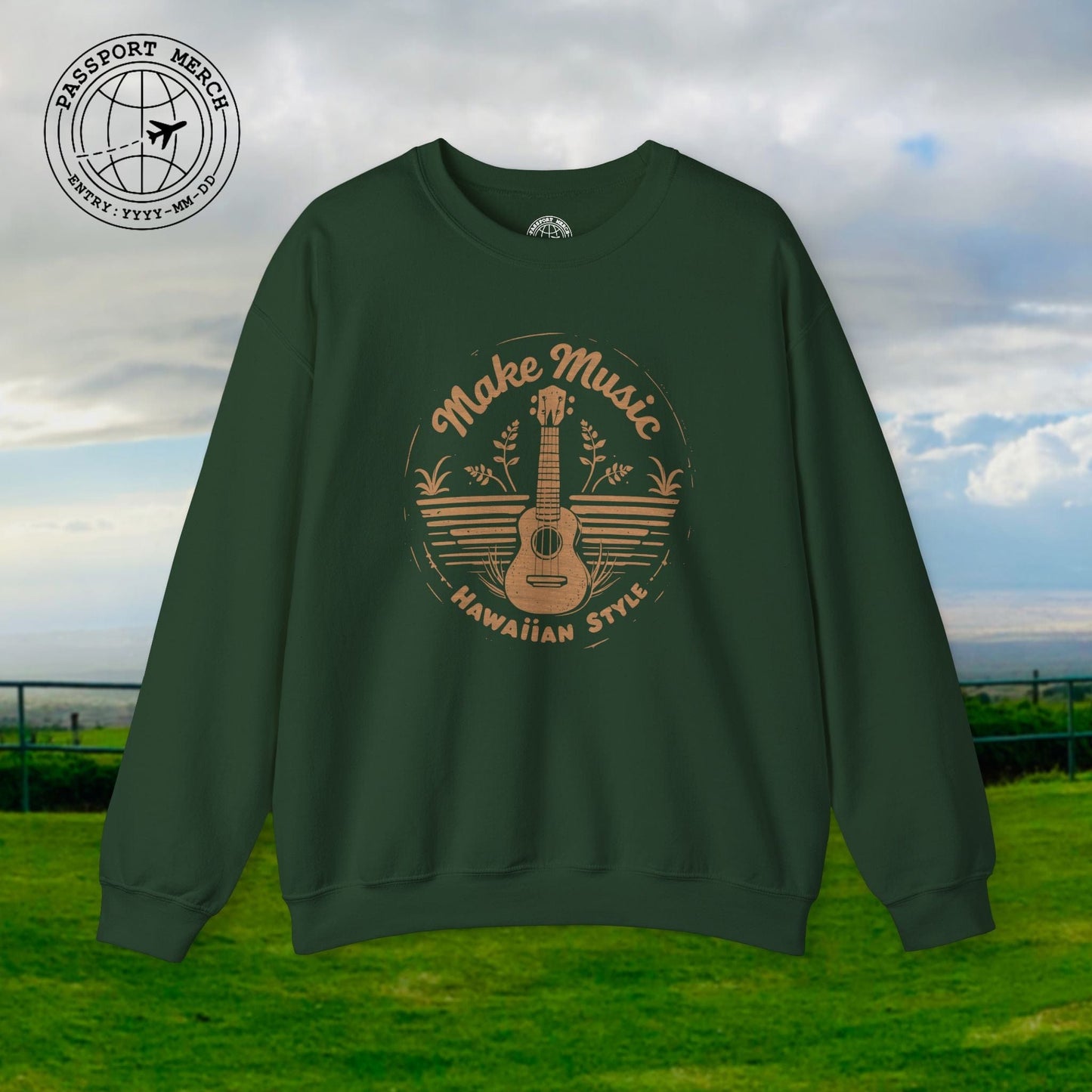 Make Music Hawaiian Style Crewneck