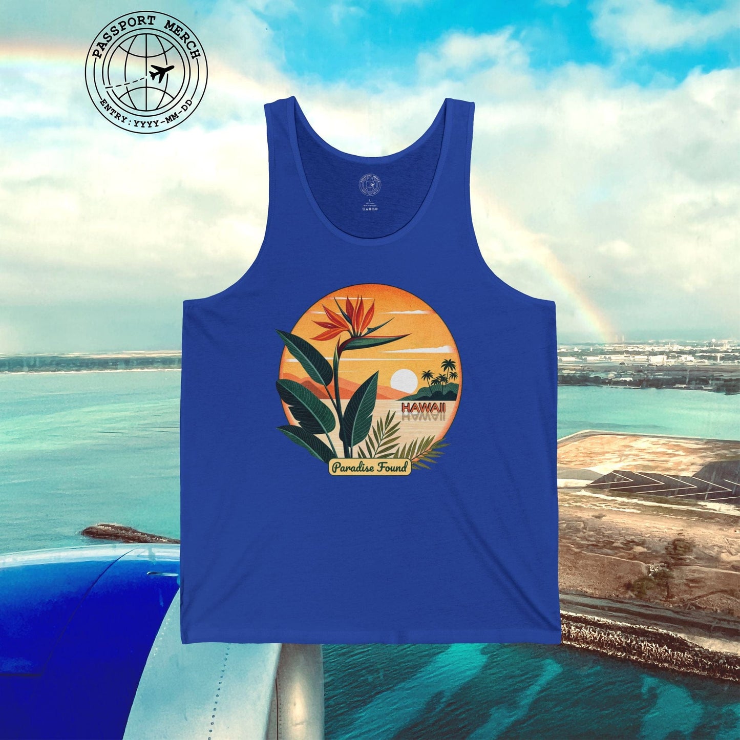 Retro (Bird of) Paradise Found, Hawaii Tank Top