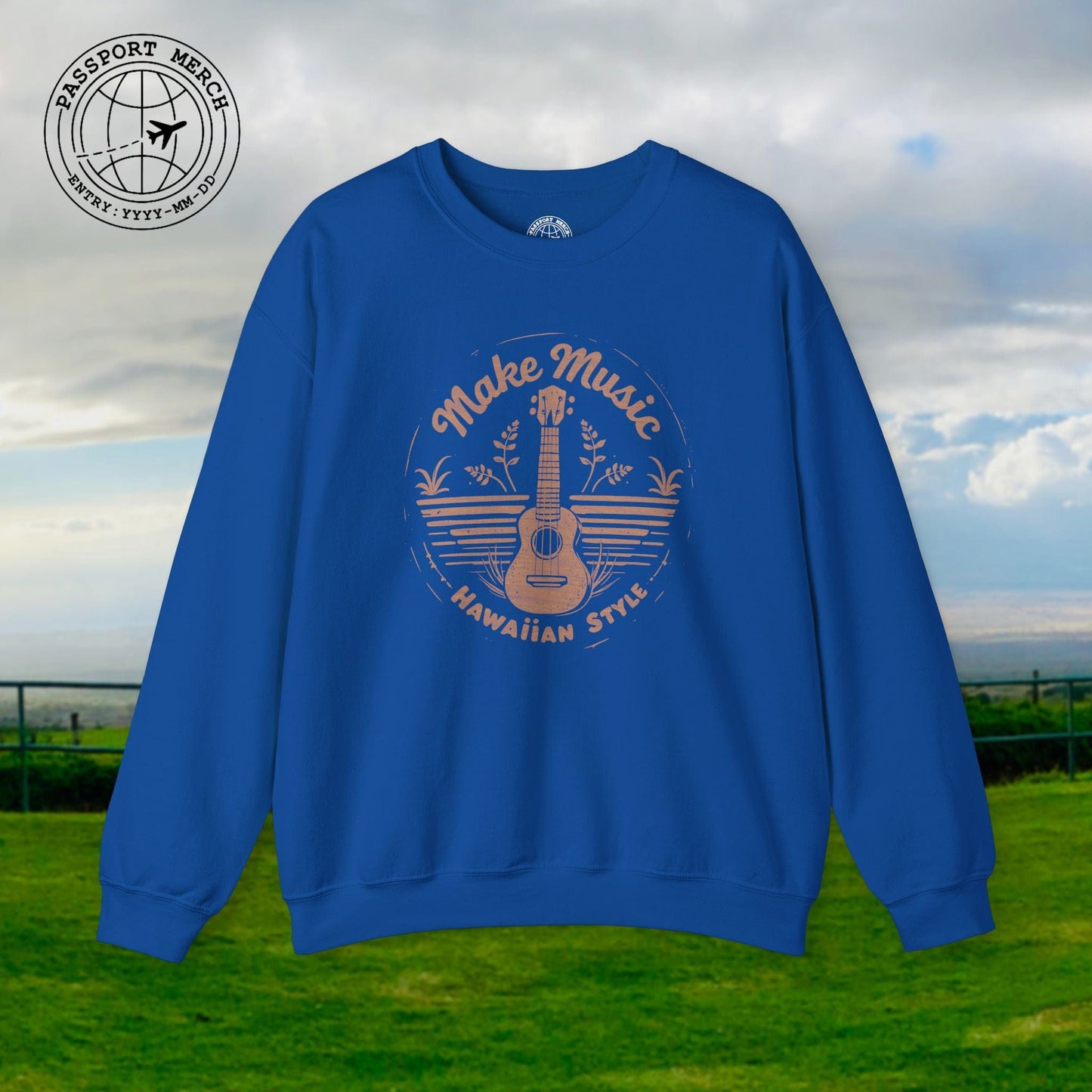 Make Music Hawaiian Style Crewneck
