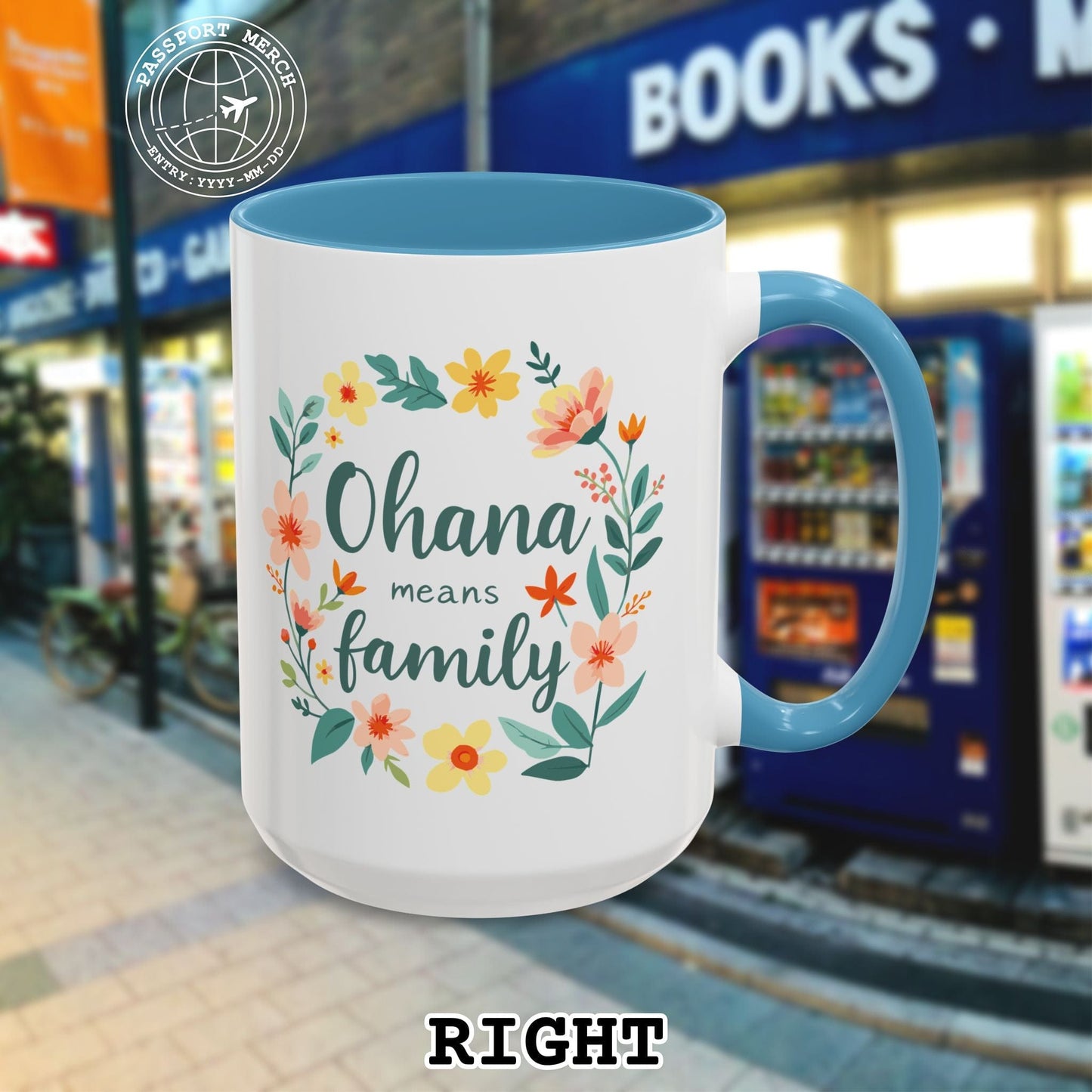 Ohana Means Family, Hawaii 15oz Mug