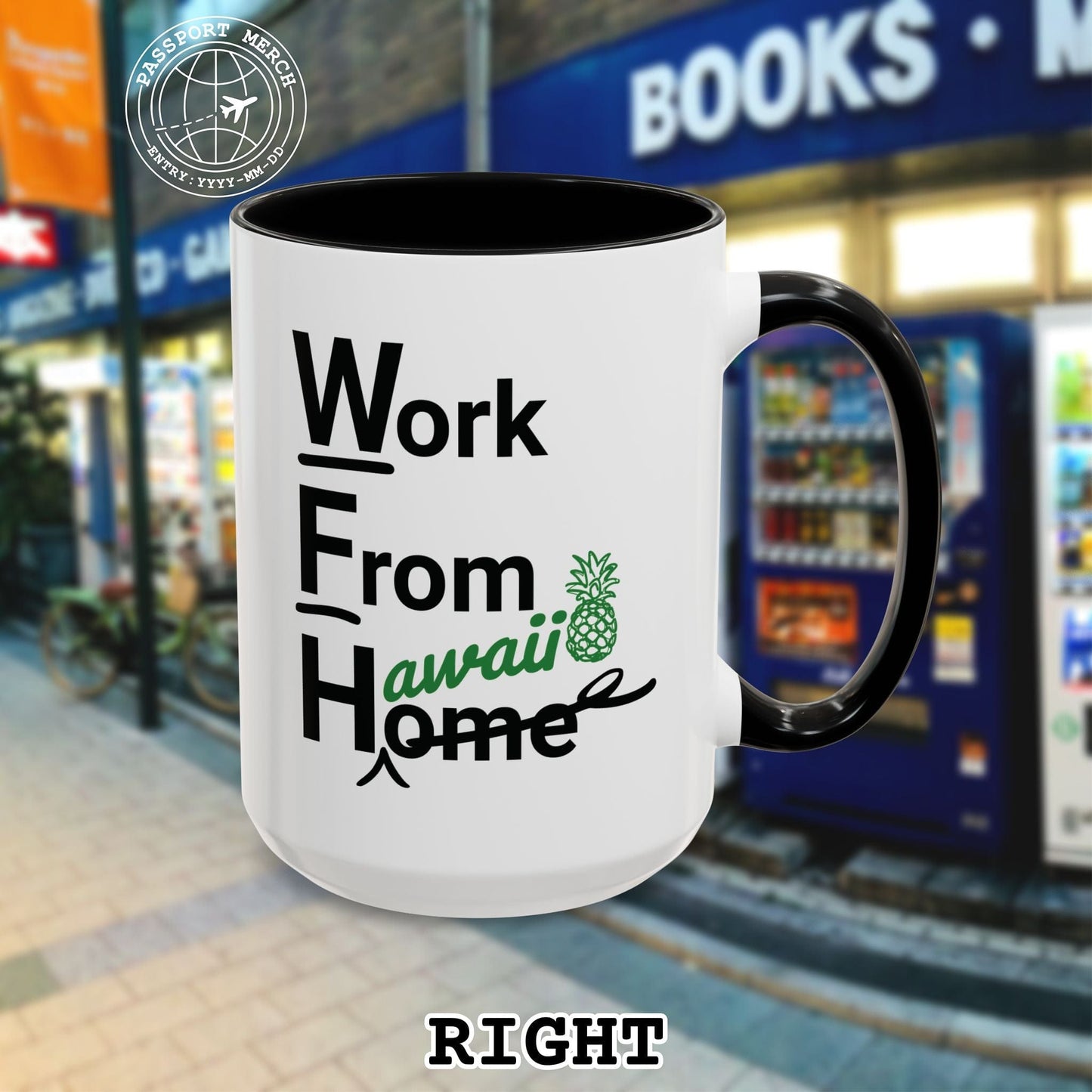 WFH, Work From Hawaii 15oz Mug
