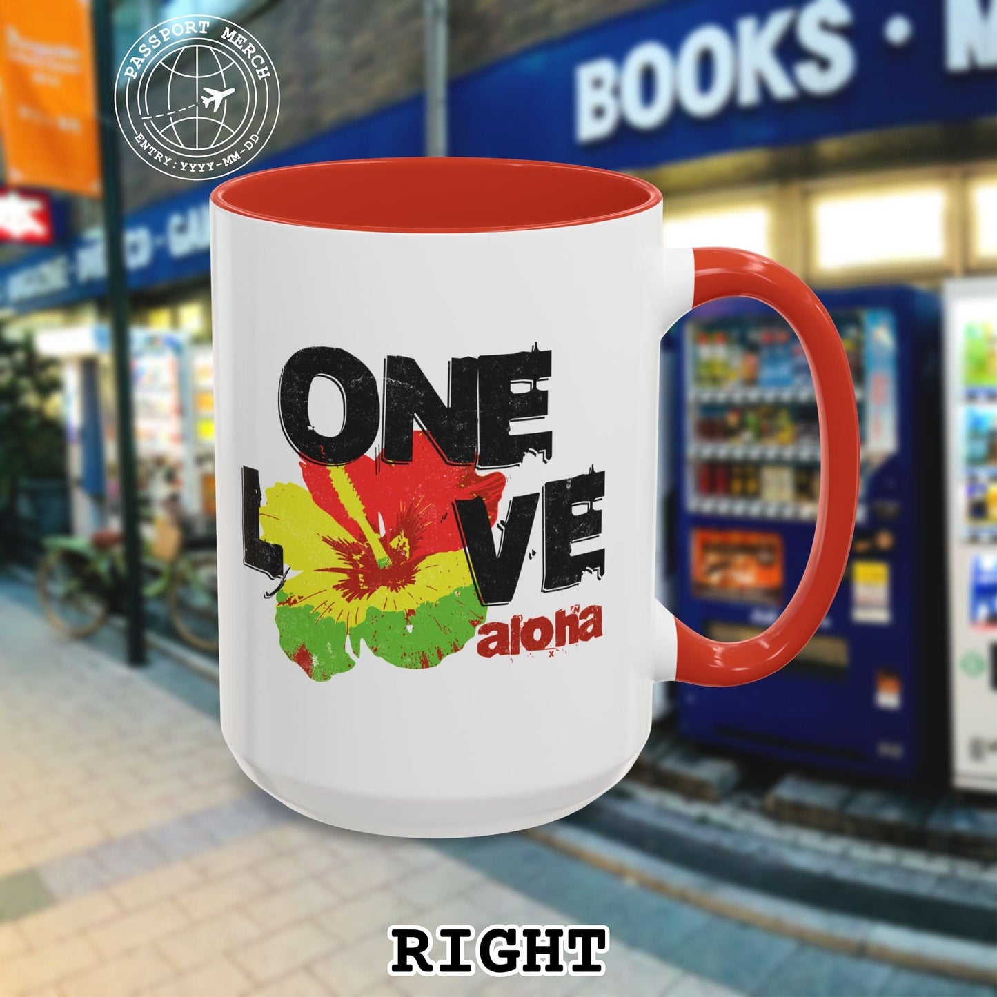 One Love, Aloha, Hawaii 15oz Mug