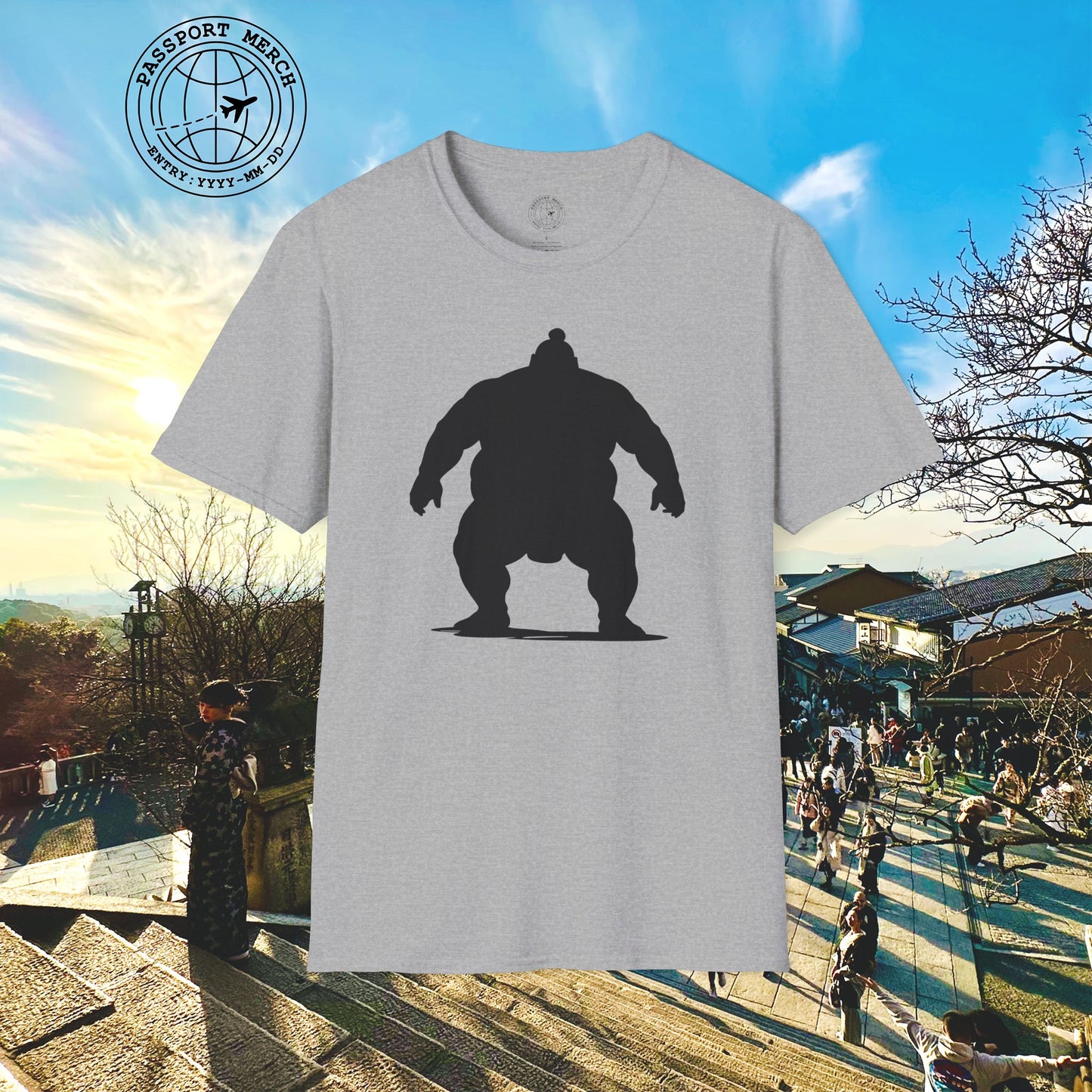 Minimalist Sumo Silhouette, Japan T-Shirt