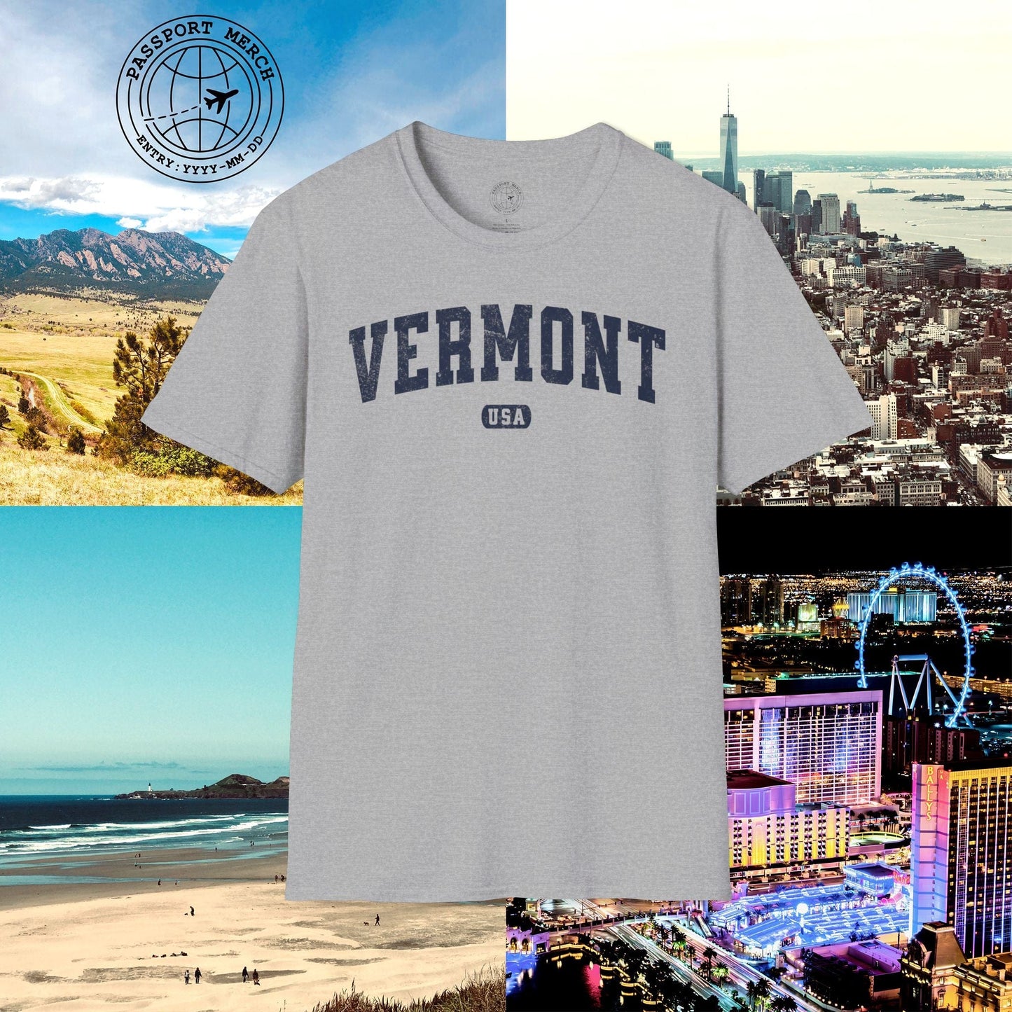 Classic Athletic, Vermont (50 States Edition) T-Shirt