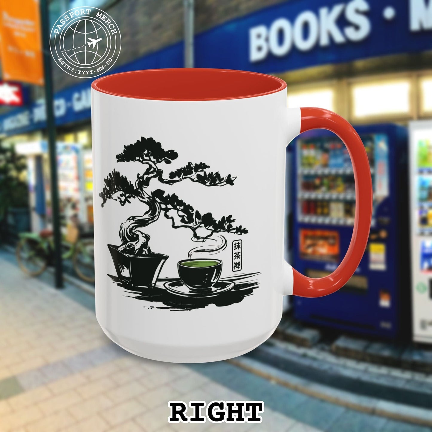 Vintage Matcha Zen, Japan 15oz Mug