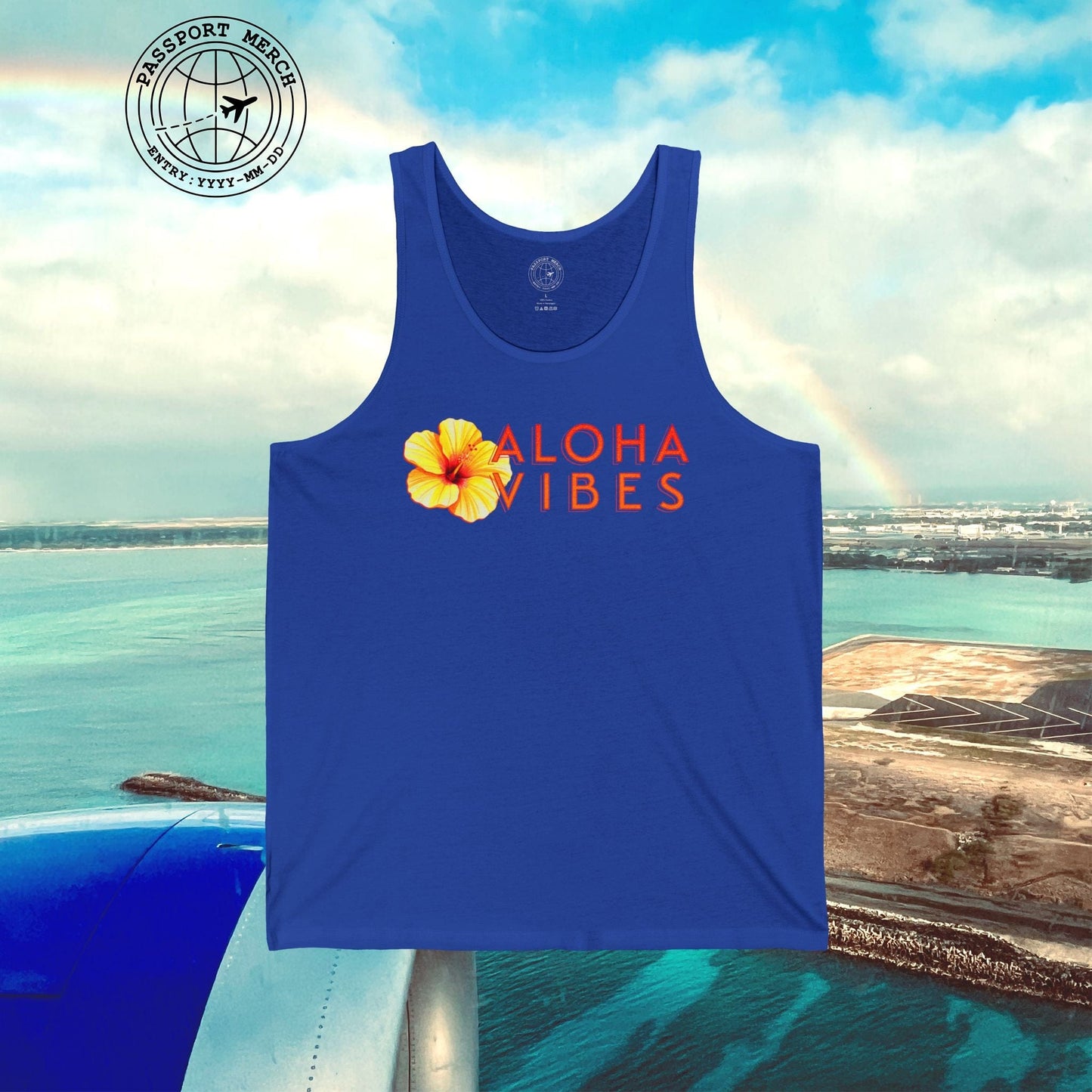Sun-Kissed Hibiscus Aloha Vibes, Hawaii Tank Top