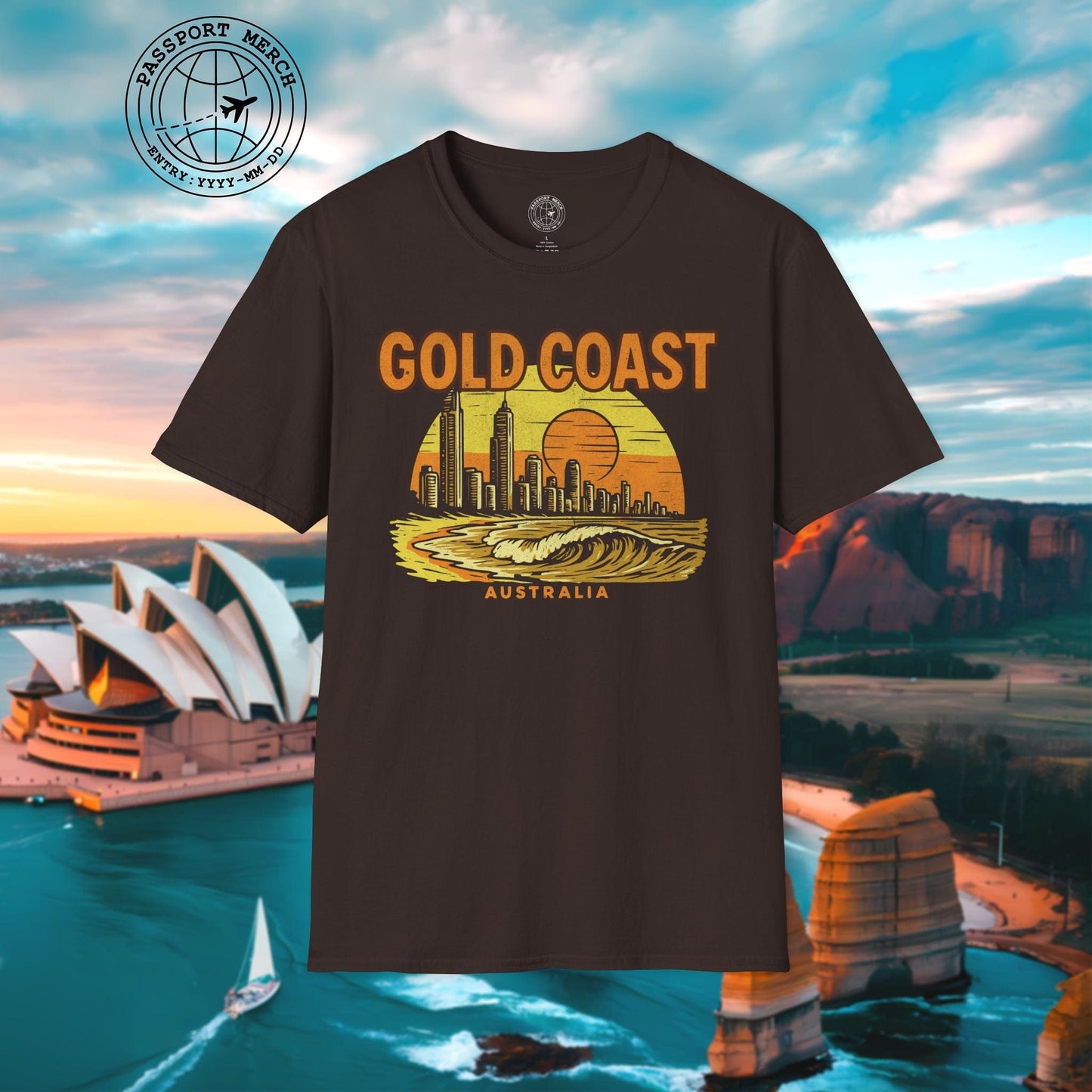 Gold Coast, Australia - 80's Vintage T-Shirt