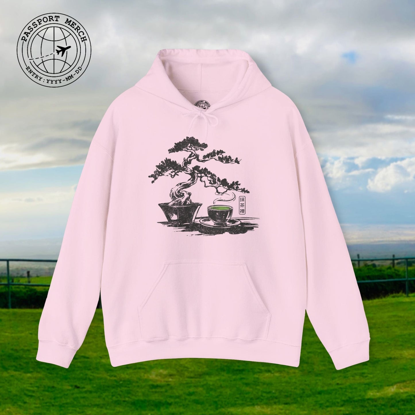 Vintage Matcha Zen, Japan Hoodie