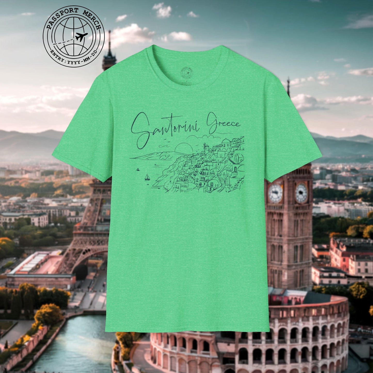 Santorini Dreaming Greece T-Shirt