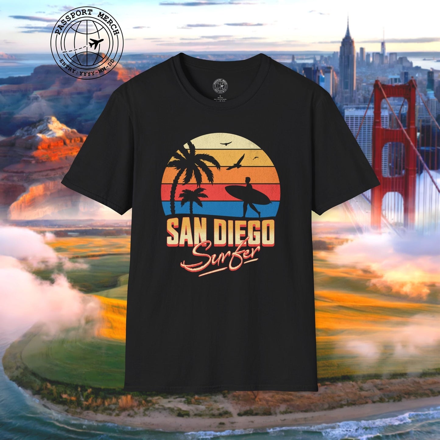 San Diego Surfer California T-Shirt