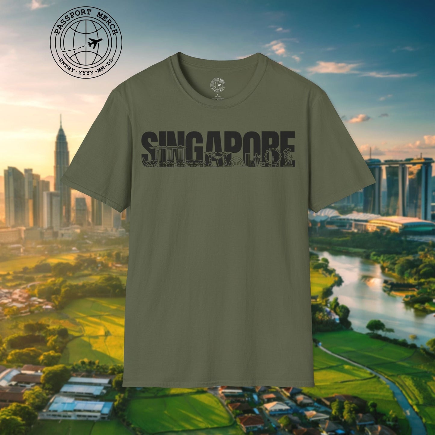 Singapore Monochrome Memories T-Shirt