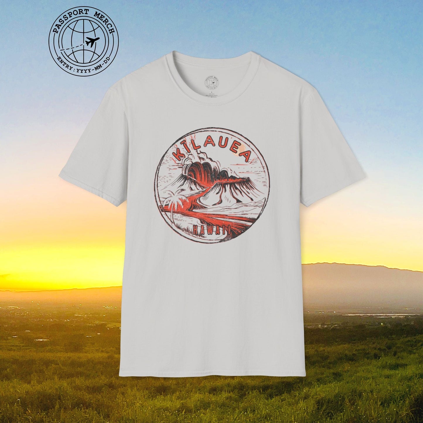 Vintage Kilauea Eruption, Hawaii T-Shirt